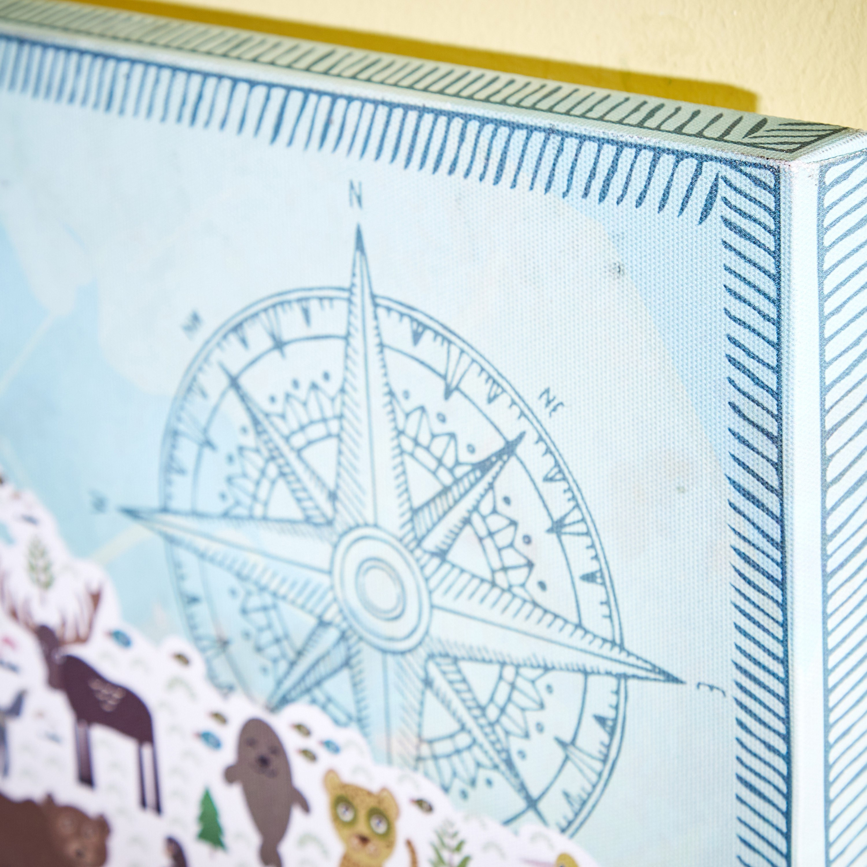 Radium 3D World Map Print MDF Canvas - 50x70x1.8 cm-hbxhomeware-hbxkidsandyouth-image-4