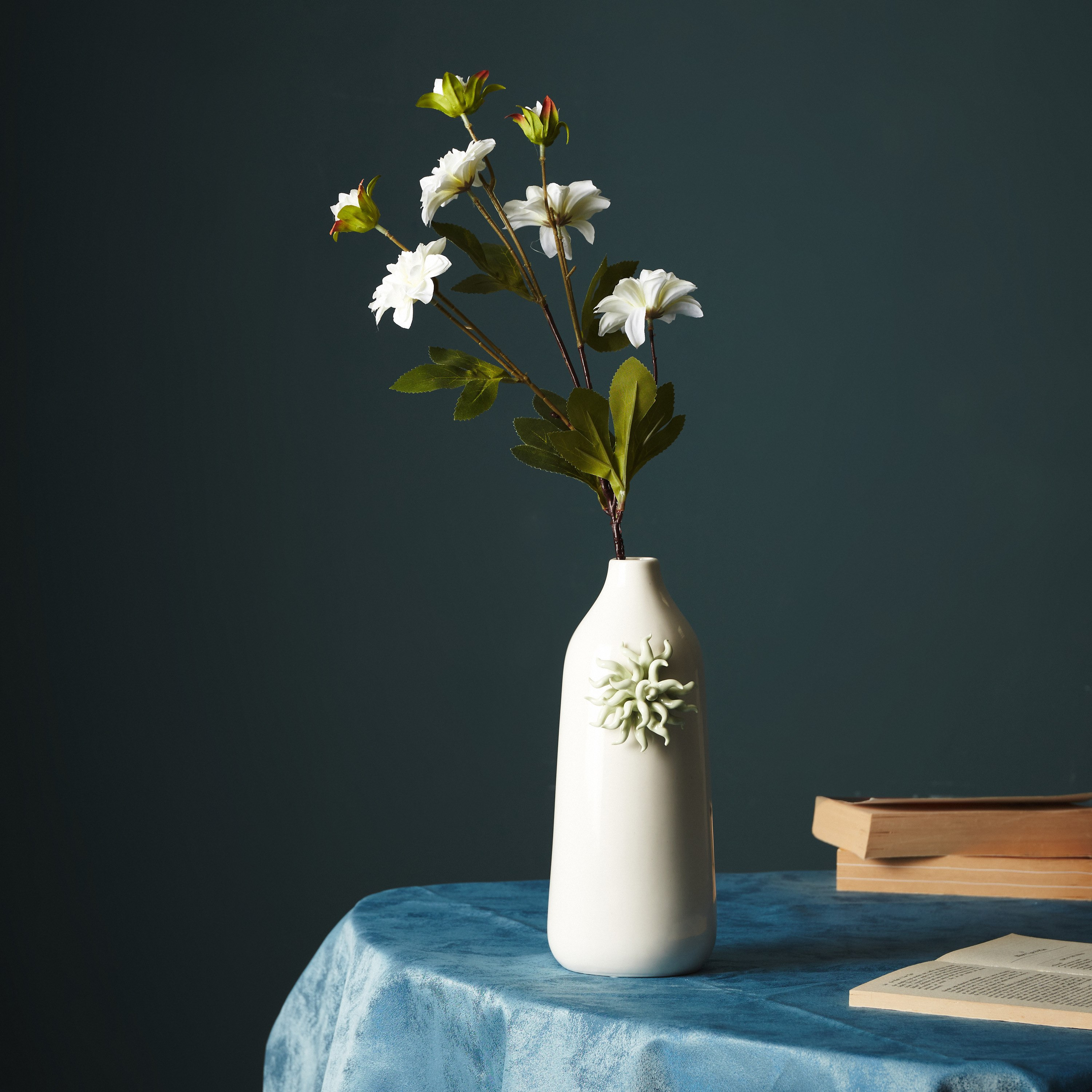 جذع زهرة الأضاليا 7 رؤوس من آريا - 70 سم-hbxdecorandfurnishings-homeaccessories-artificialflowersandplants-image-4