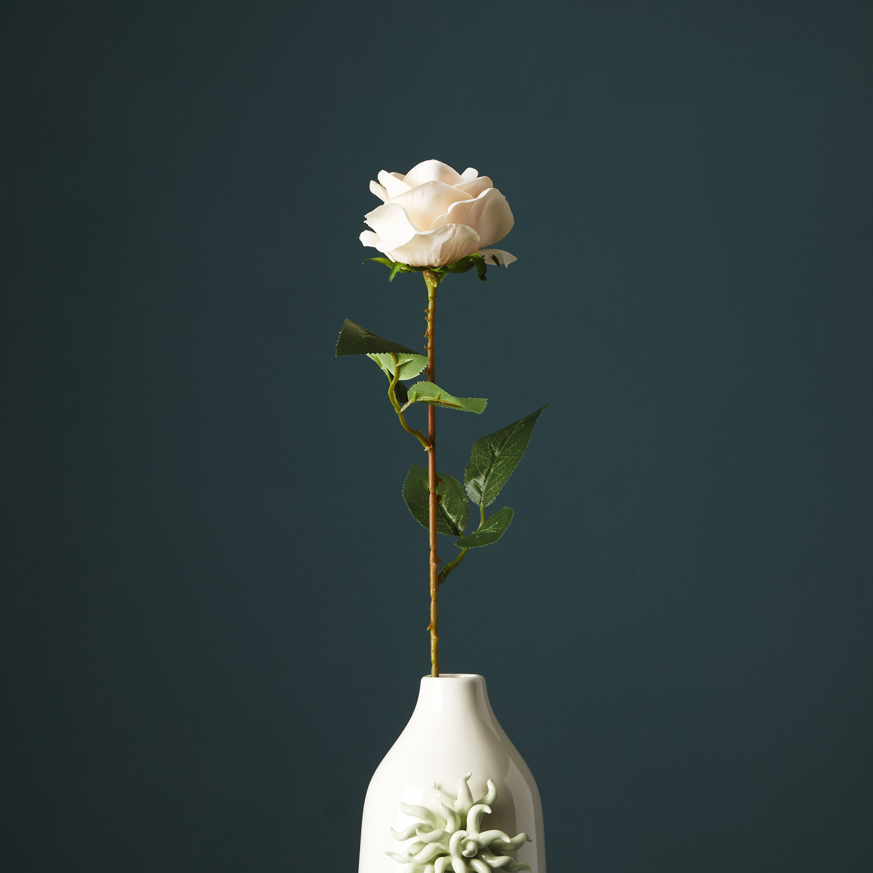 Aria Rose Flower Stem - 53 cm-hbxdecorandfurnishings-homeaccessories-artificialflowersandplants-image-4