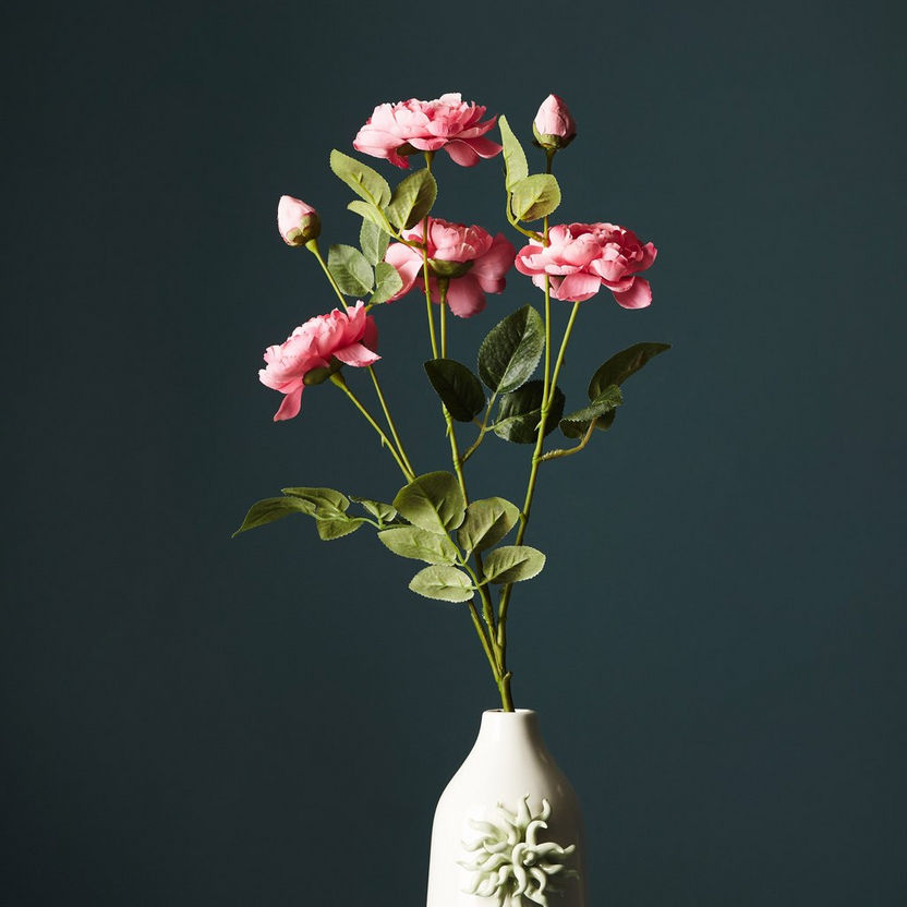 Aria 6-Heads Camellia Flowers Stem - 80 cm-Artificial Flowers and Plants-image-0