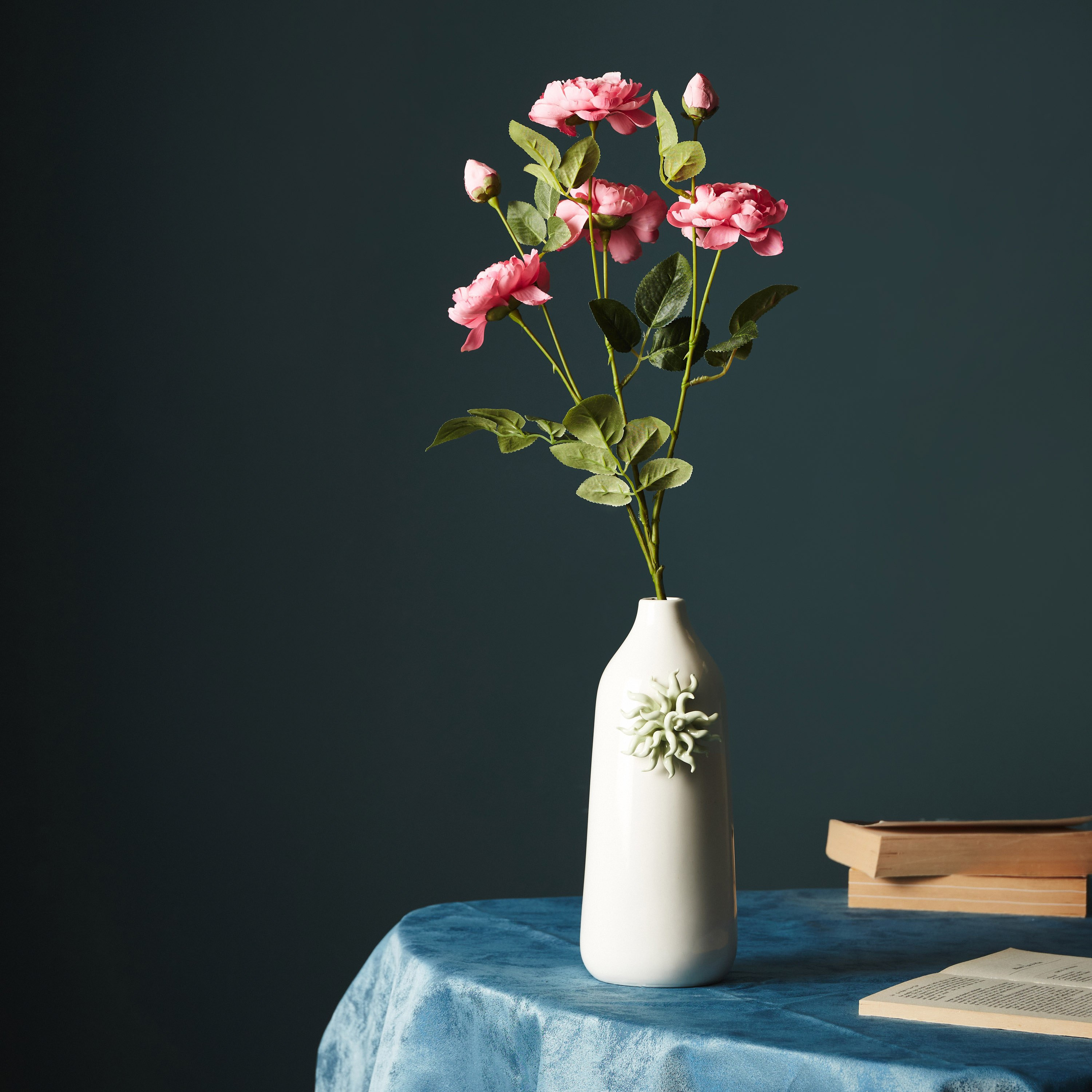 Aria 6-Heads Camellia Flowers Stem - 80 cm-hbxdecorandfurnishings-homeaccessories-artificialflowersandplants-image-4