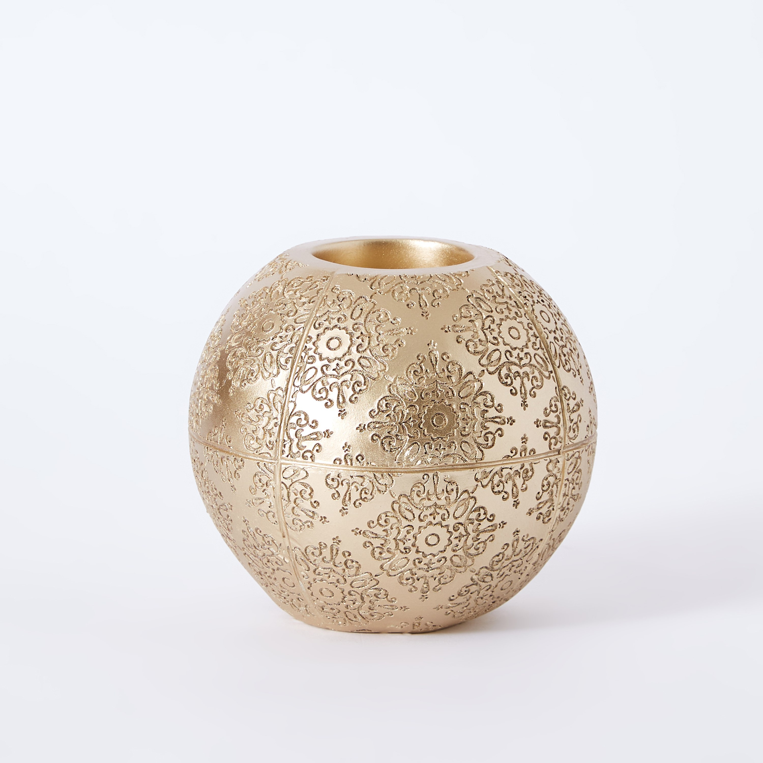 حامل شموع صغيرة بولي ريزين بنقوش زهرية من صقلية - 12x12x12 سم-hbxlivingroom-decorandaccessories-candleholders-image-5