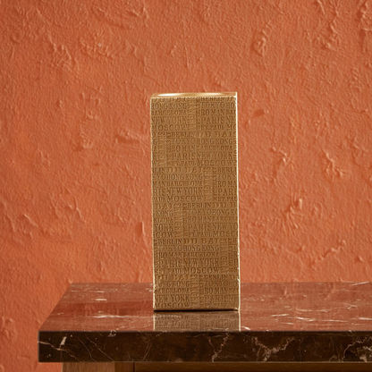 Sicily Polyresin Square Candleholder - 10x10x25 cm
