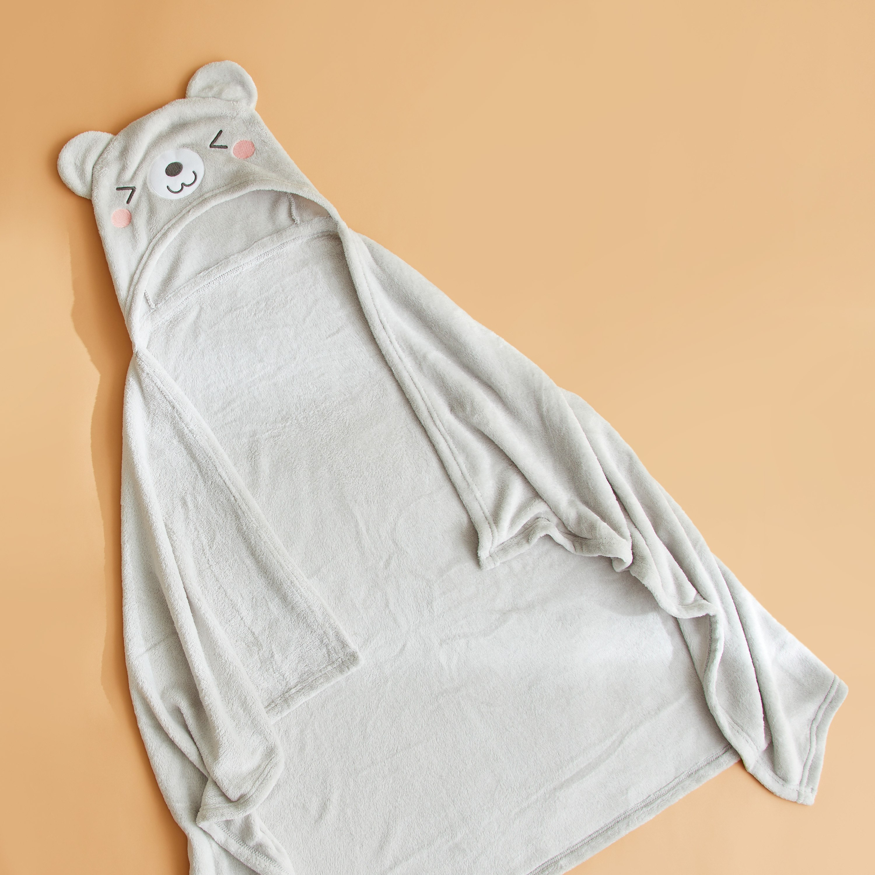 بطانية فلانيل بغطاء رأس بتصميم دب من فينيكس - 100x150 سم-hbxhomeware-hbxkidsandyouth-image-1