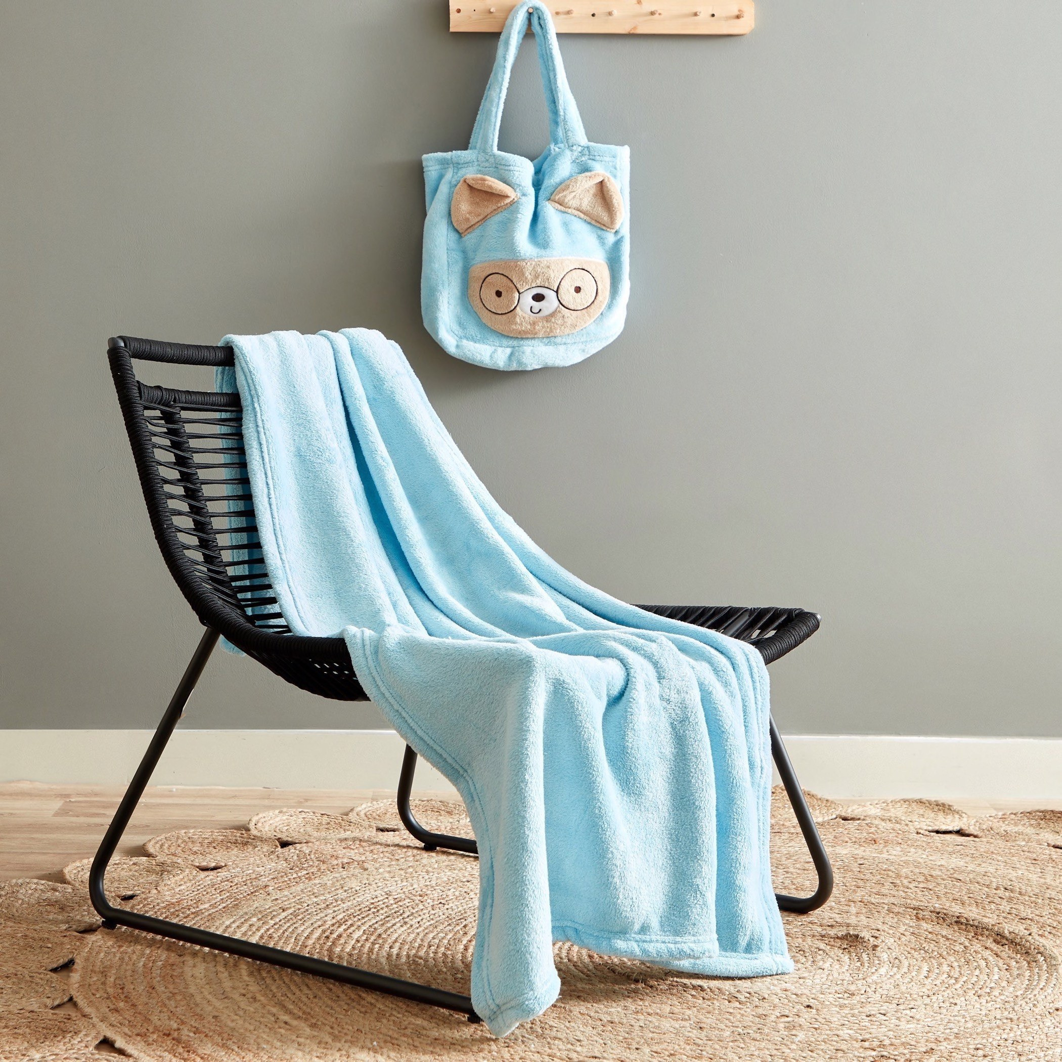 بطانية فلانيل ناعمة بزيّنة أذن من فينيكس - 100x170 سم-hbxhomeware-hbxkidsandyouth-image-1