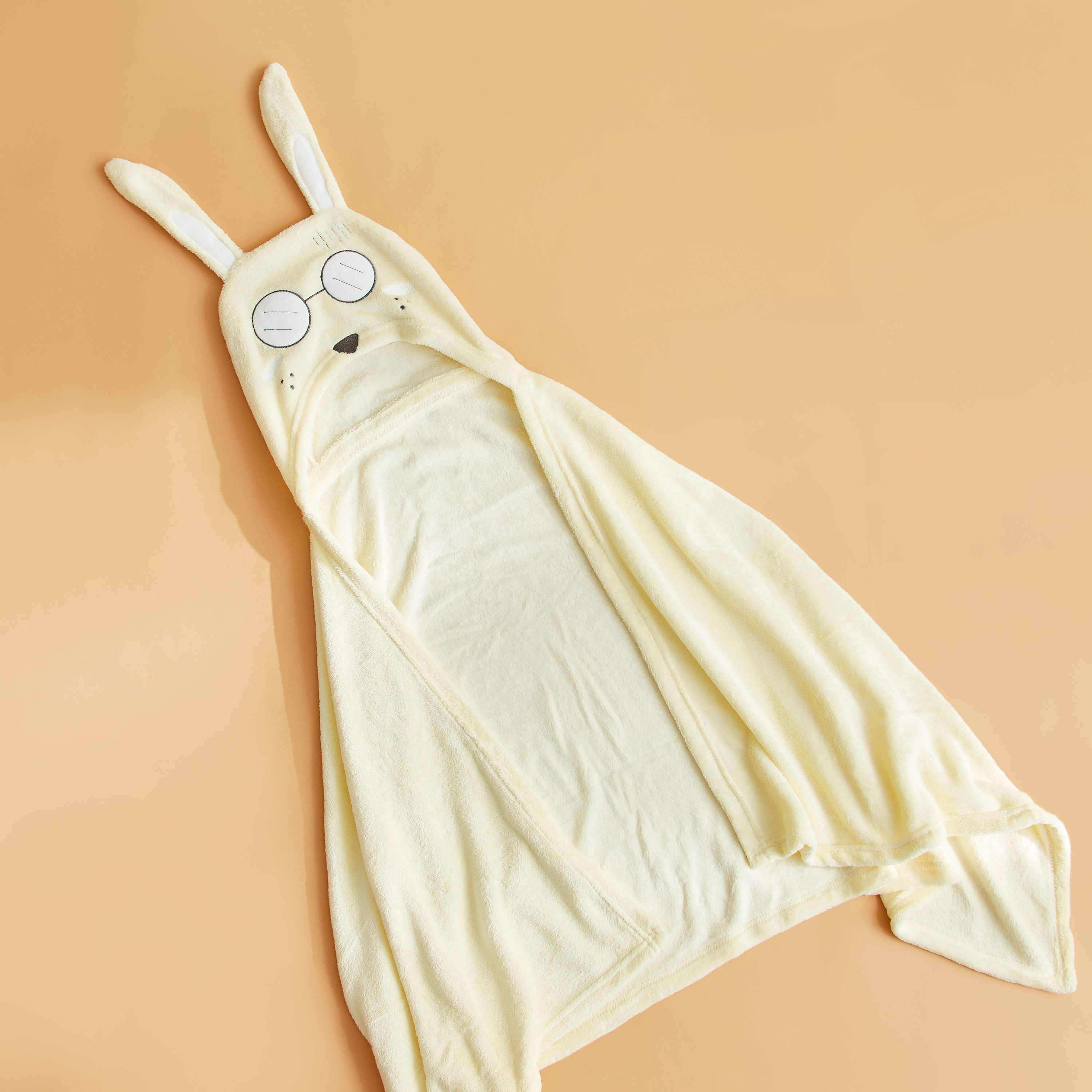 بطانية فلانيل بقبعة بتصميم نظارات من فينيكس - 76x152 سم-hbxhomeware-hbxkidsandyouth-image-1
