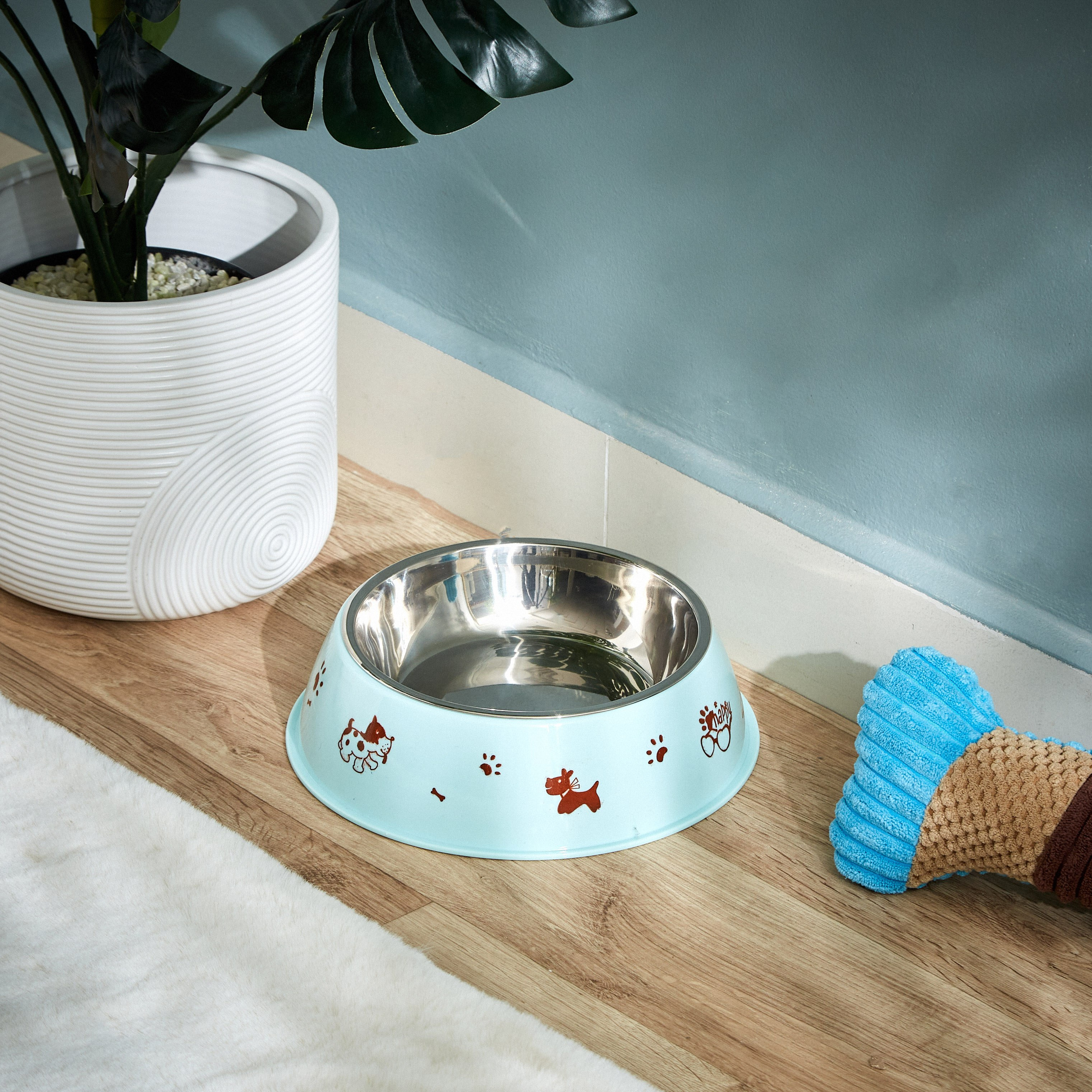 وعاء طعام وماء للحيوانات الأليفة من بلايفول - 23x6 سم-hbxdecorandfurnishings-petaccessories-petsupplies-image-4