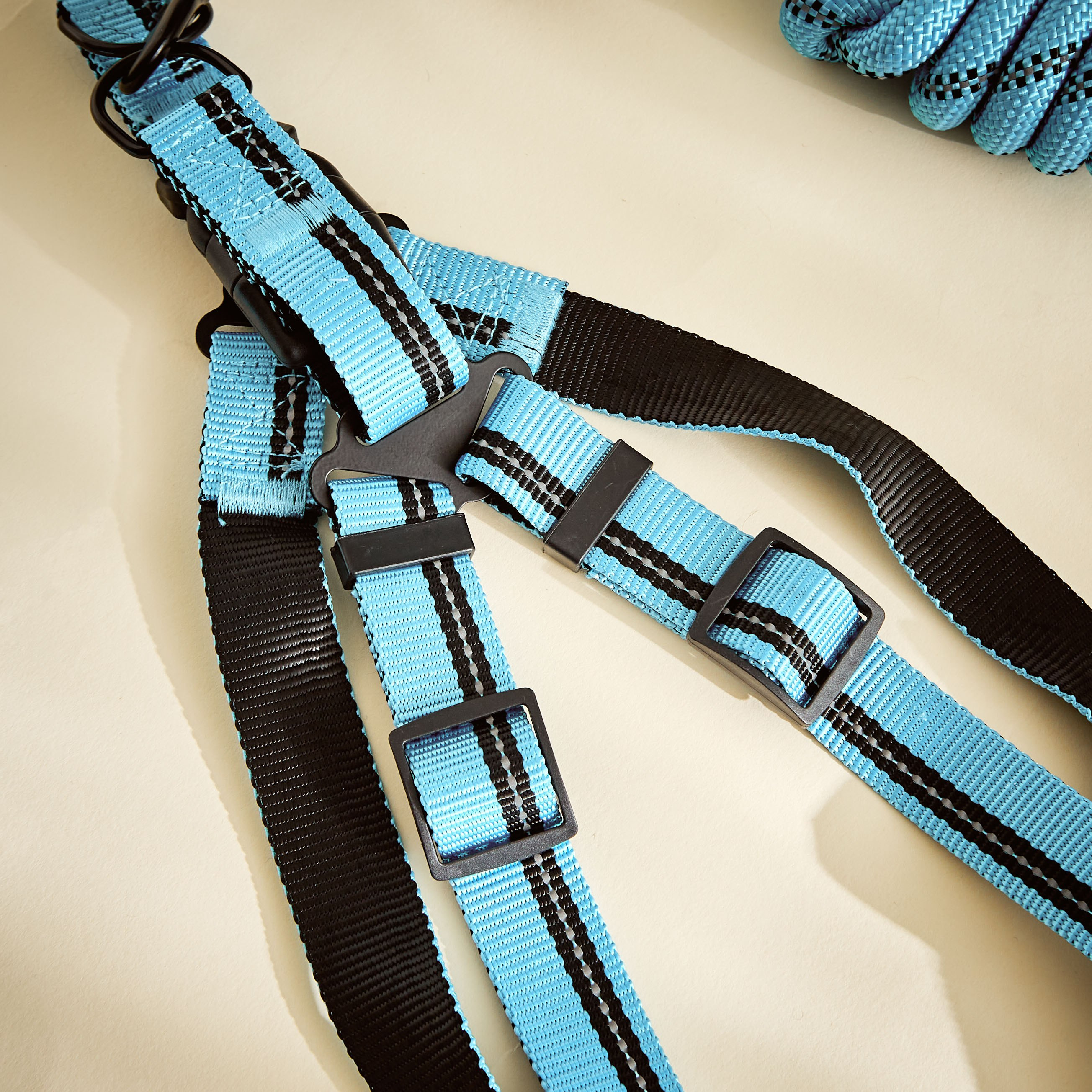 Playful Harness and Leash Nylon Traction Chest Strap for Pet - 120x2.5 cm-hbxdecorandfurnishings-petaccessories-petsupplies-image-2