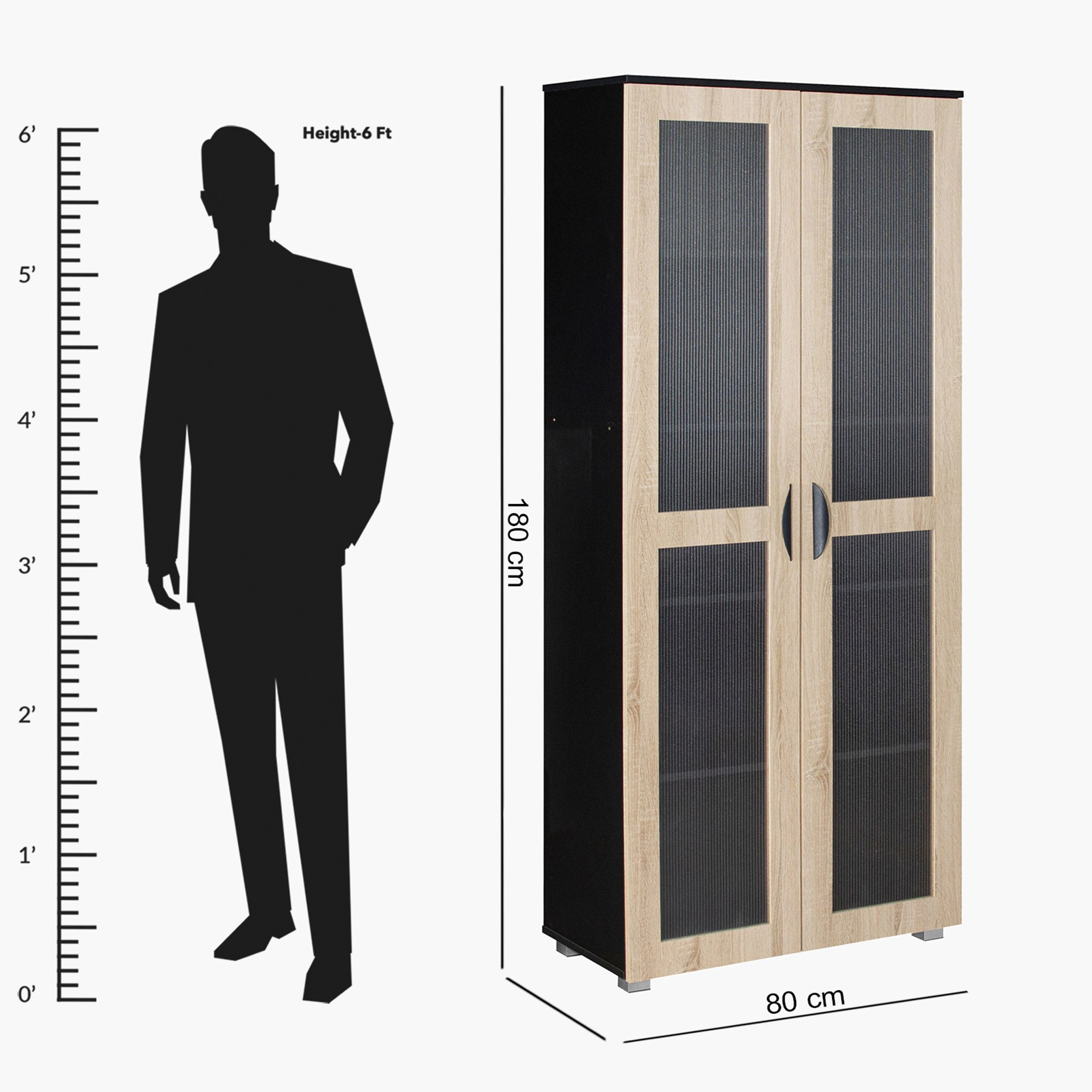 خزانة طويلة متعددة الاستخدامات ببابين من فوني-hbxfurniture-office-bookcases-image-6