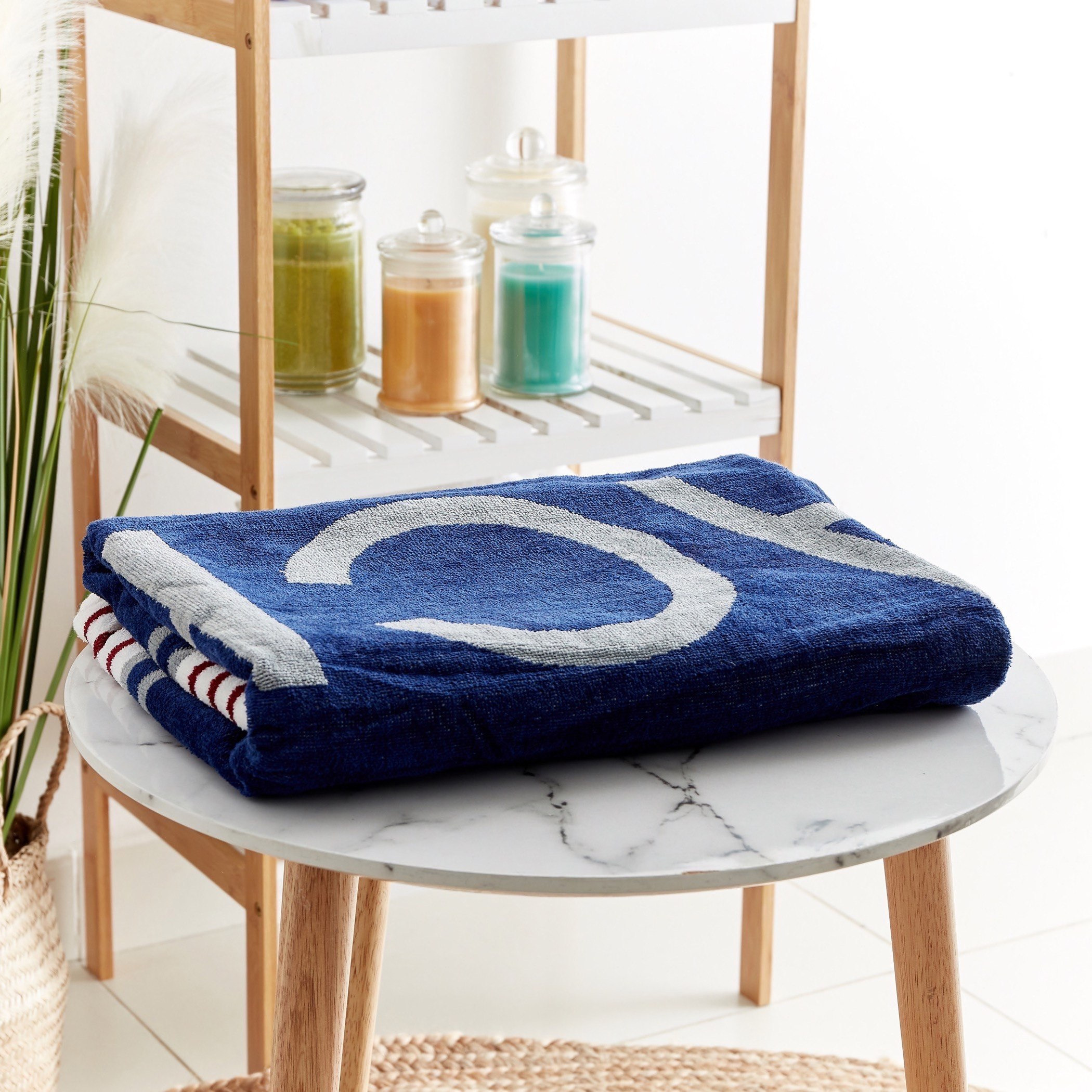 Vivid Beach Cotton Beach Towel - 86x160 cm-hbxbathroom-bathroomtextiles-image-3