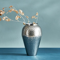 Essence Hammered Flower Vase - 22x22x34 cms