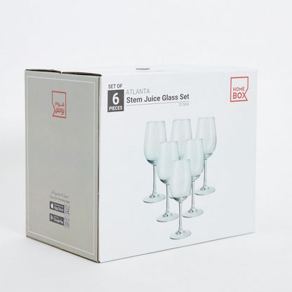 Atlanta 6-Piece Stem Juice Glass Set - 310 ml