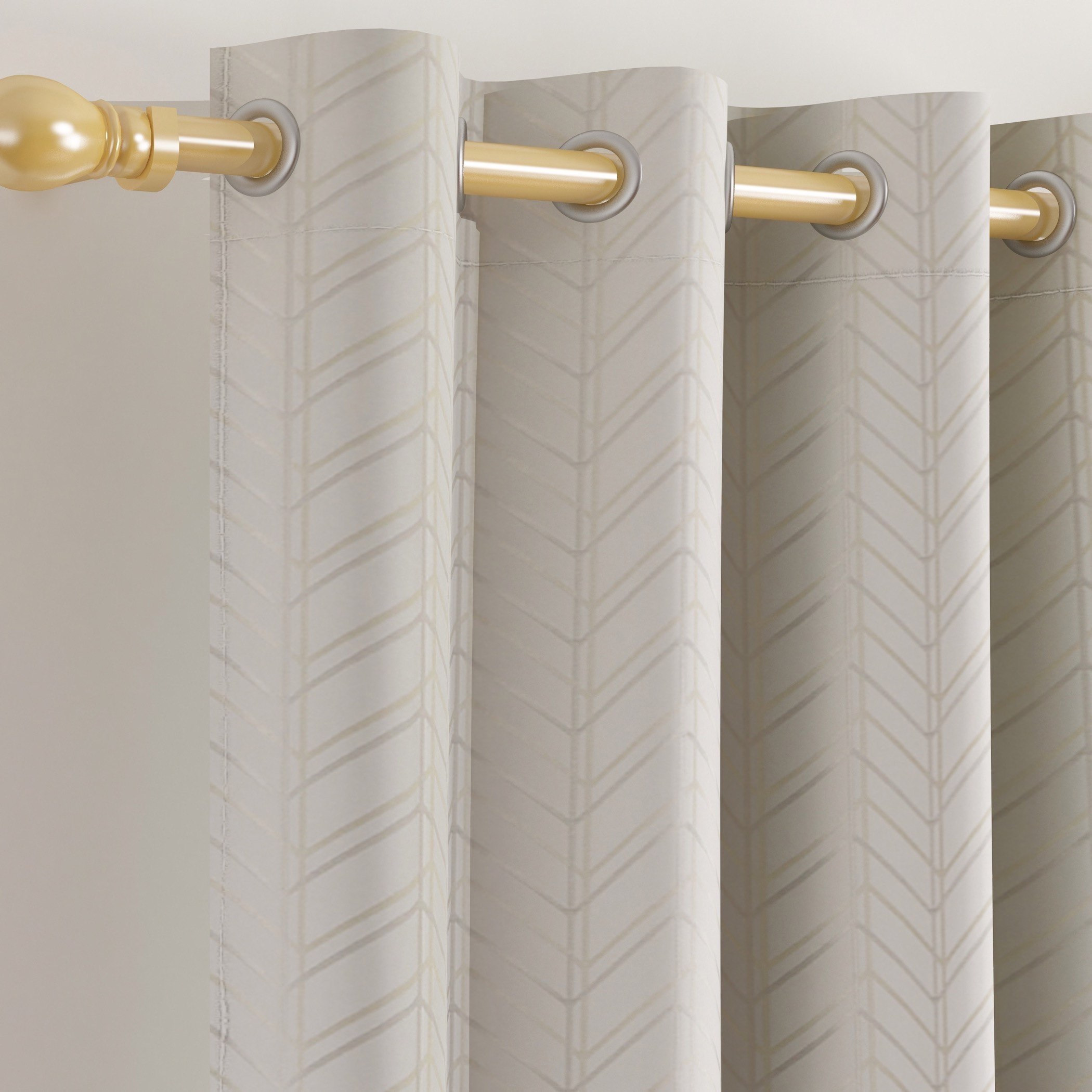 Adessa 2-Piece Chevron Jacquard Curtain Set - 135x240 cm-PROMO_HB_AE_B1G1_250925-image-2