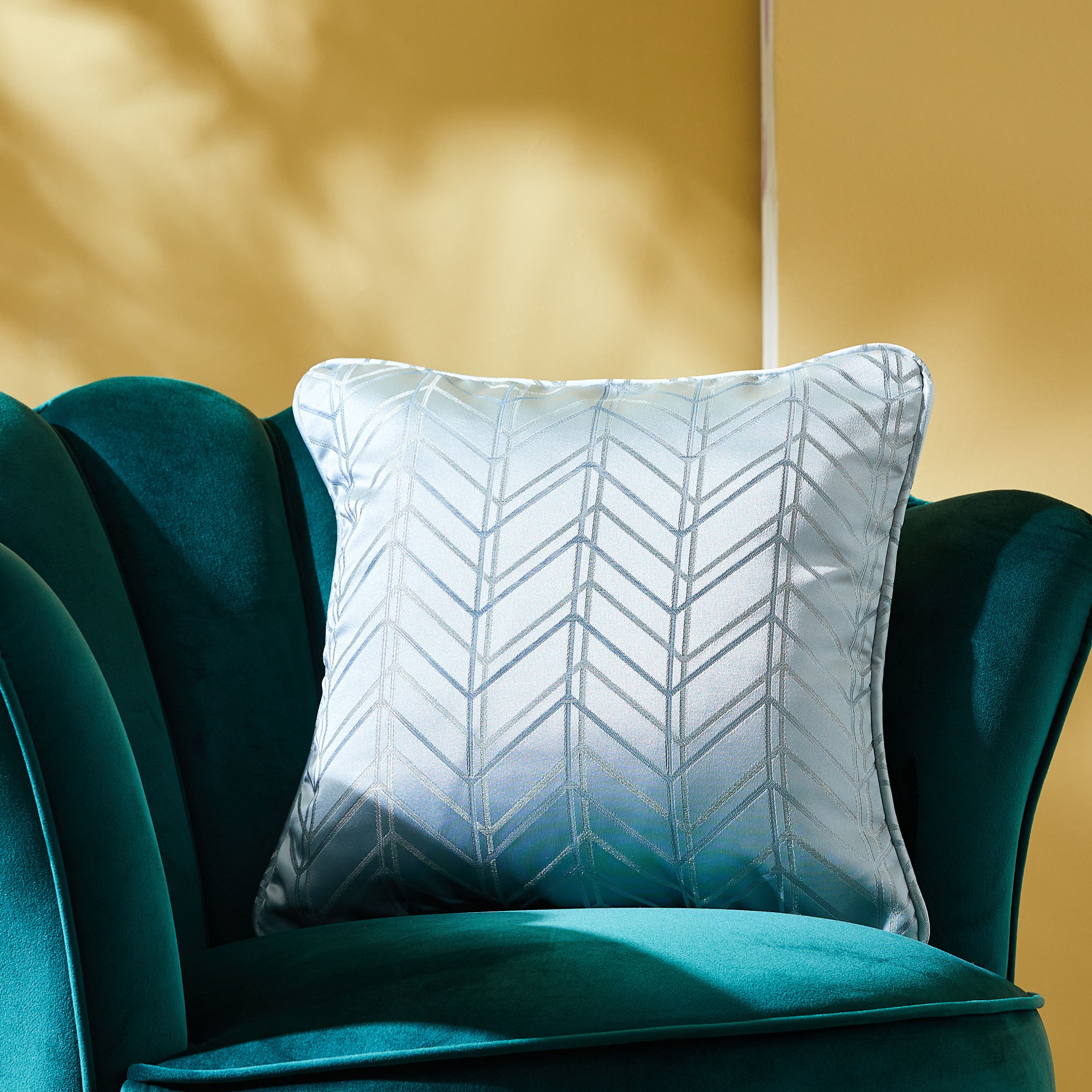Adessa Chevron Jacquard Cushion Cover - 40x40 cm-PROMO_HB_AE_B1G1_250925-image-1