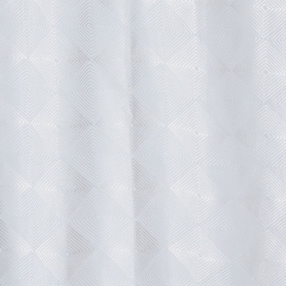 Diamond 2-Piece Embroidered Sheer Curtain Set - 130x240 cm