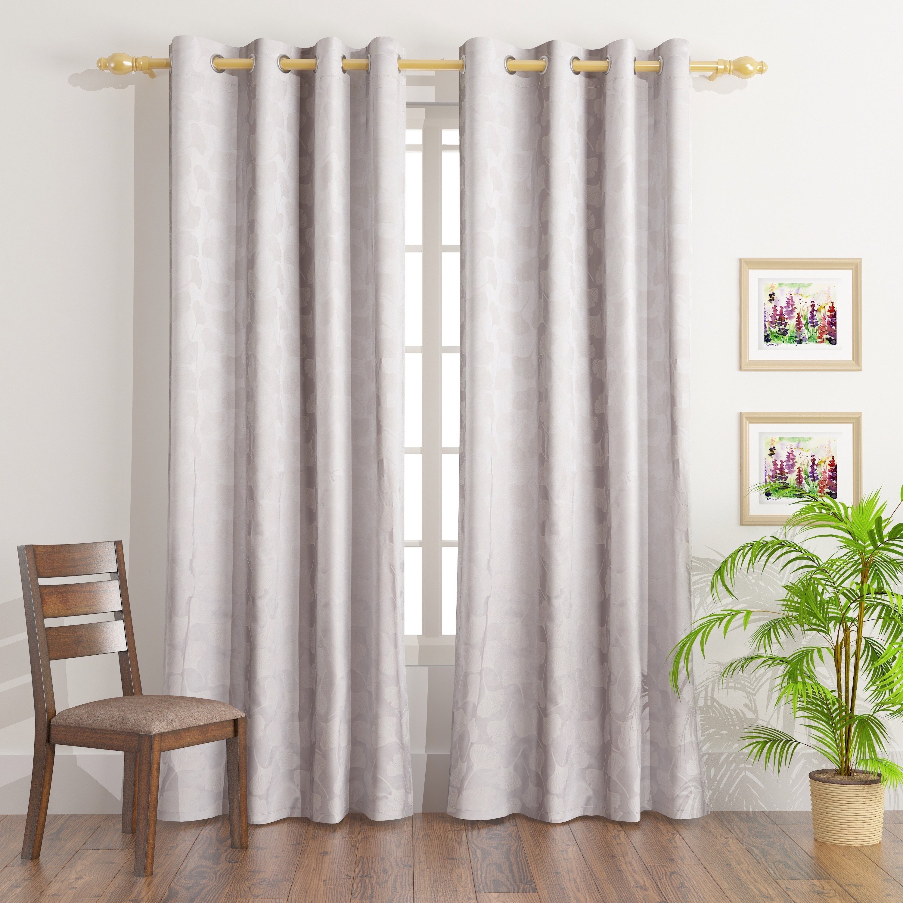 زوج ستائر جاكار - 135x300 سم - جينكو-hbxhomeware-hbxdecorandfurnishings-image-1