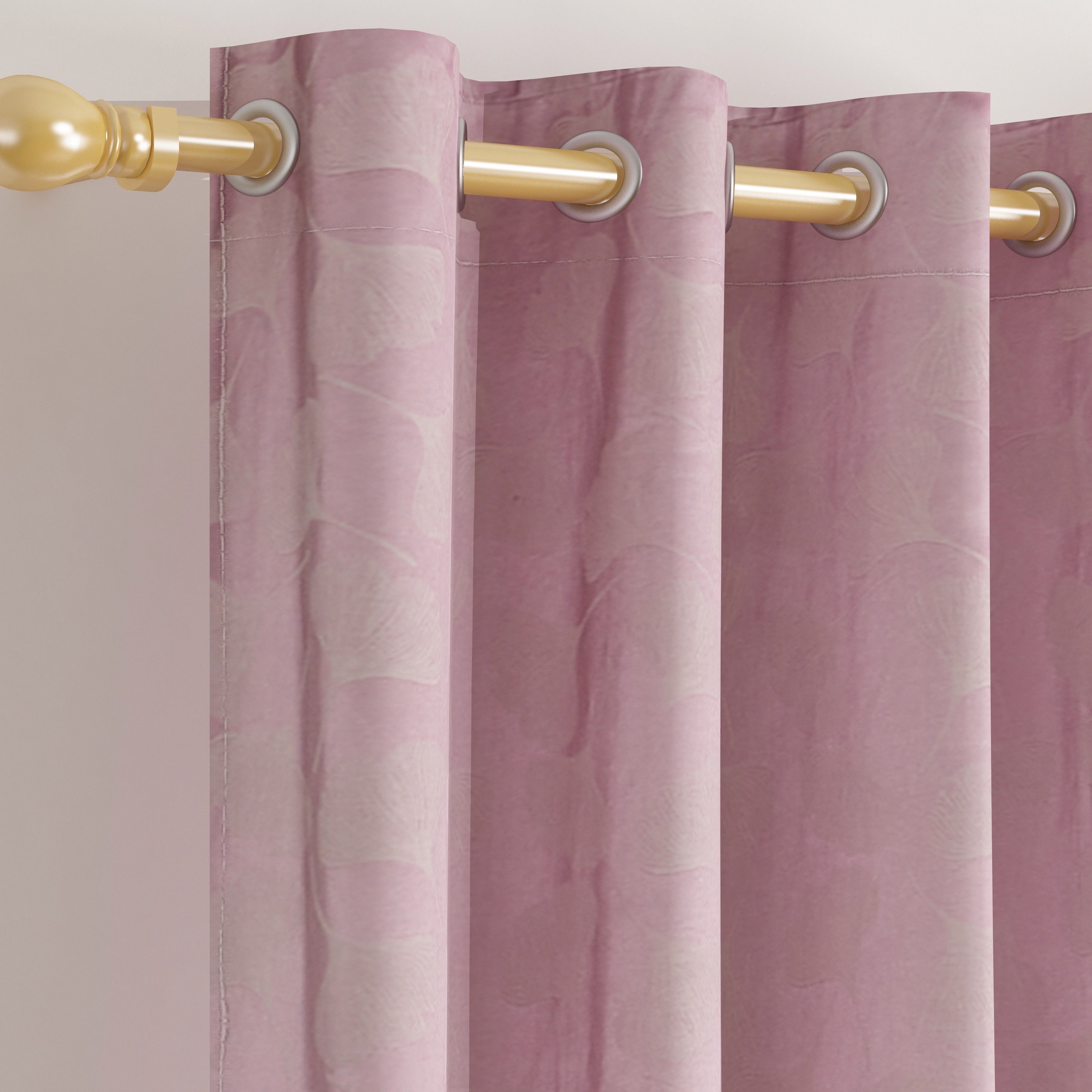طقم ستائر جاكار قطعتين - 135x300 سم - جينكو-hbxhomeware-hbxdecorandfurnishings-image-2