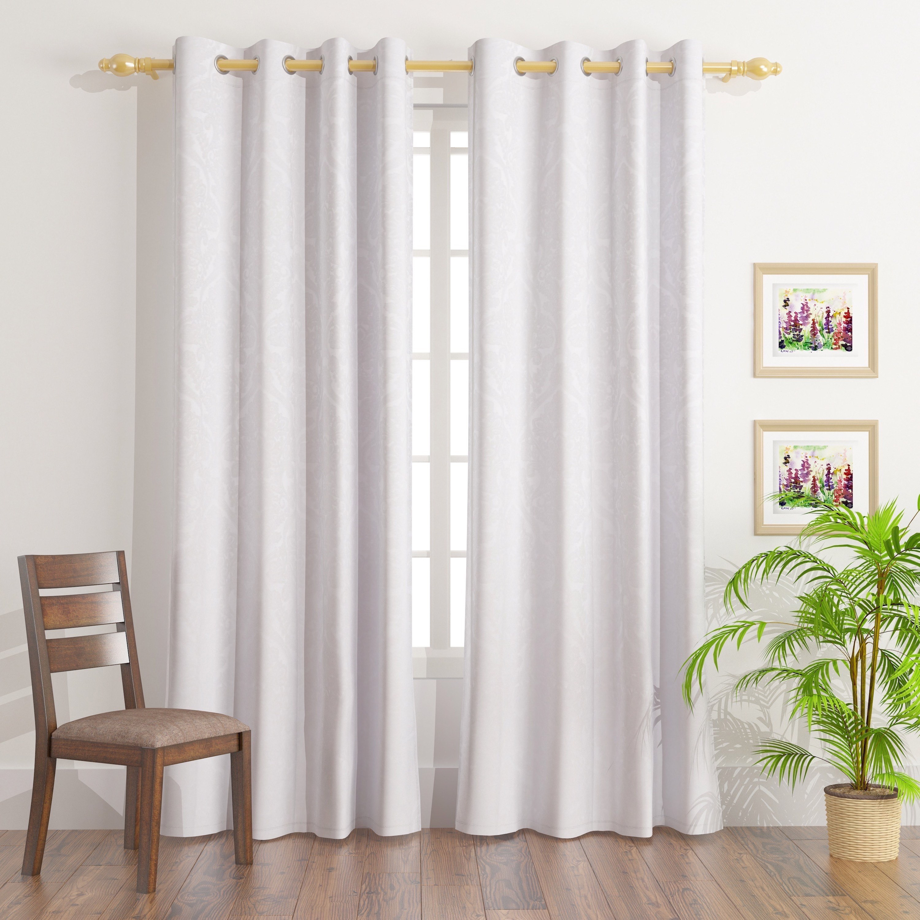 زوج ستائر جاكار - 135x300 سم - شين-hbxhomeware-hbxdecorandfurnishings-image-1