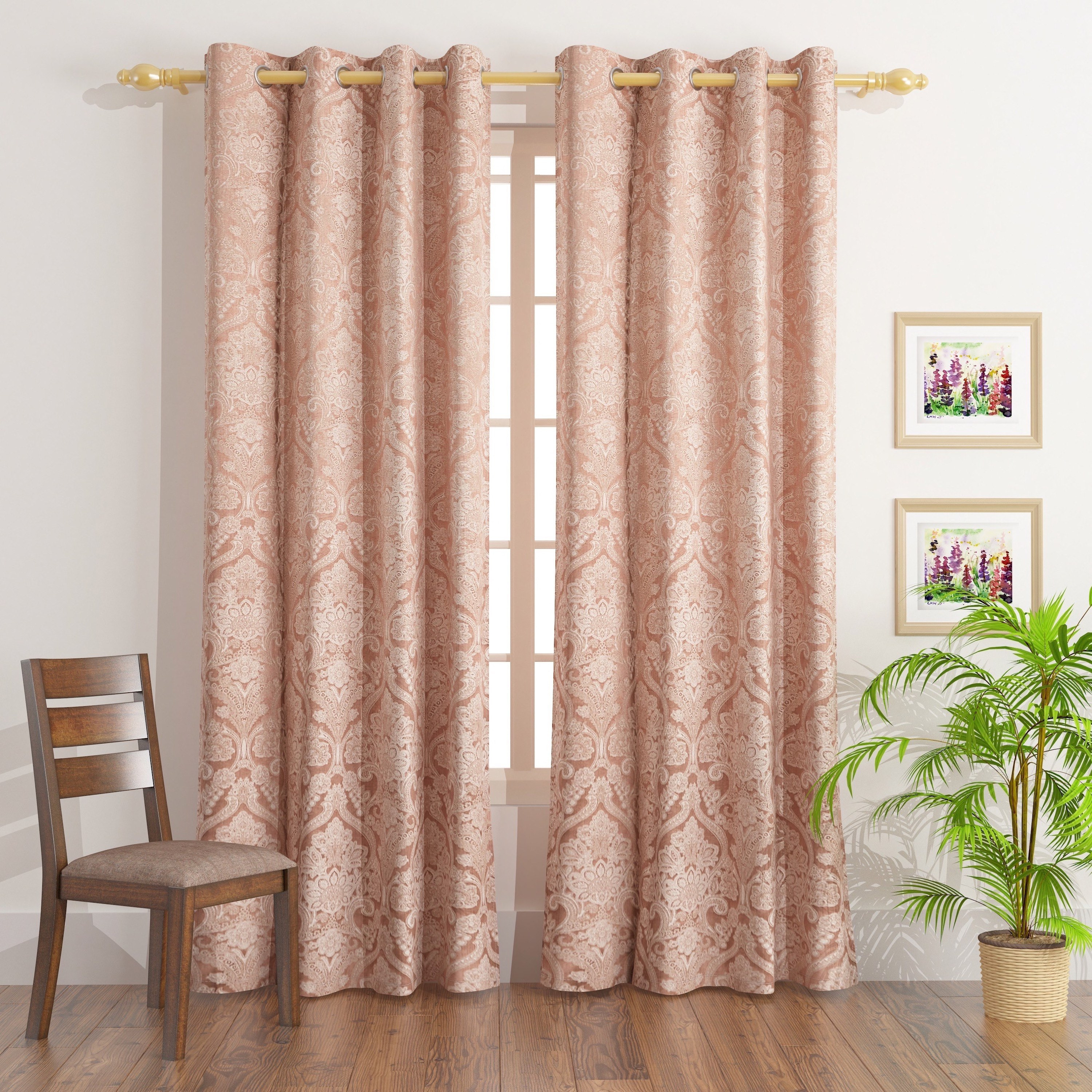زوج ستائر جاكار - 135x300 سم - شين-hbxhomeware-hbxdecorandfurnishings-image-1