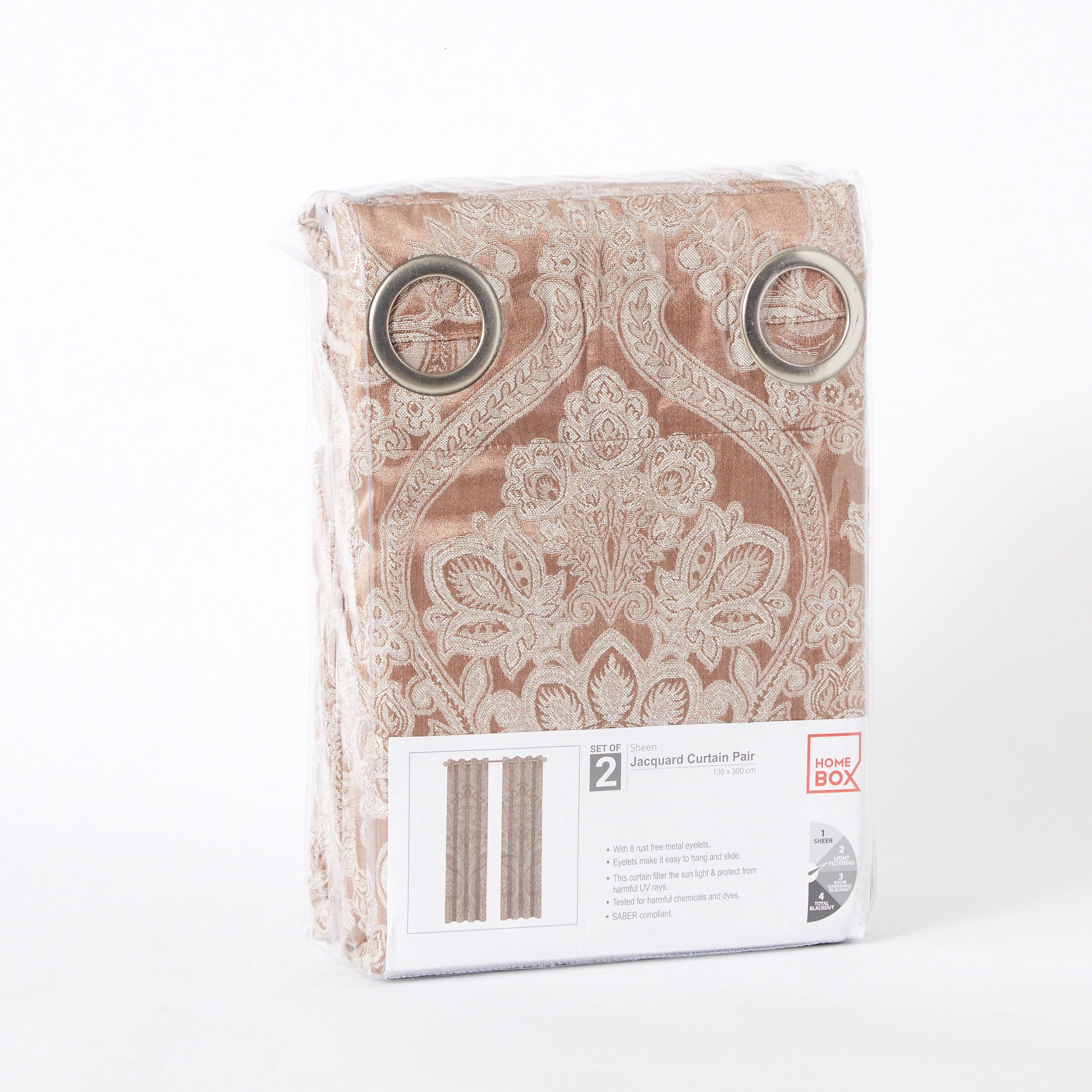 زوج ستائر جاكار - 135x300 سم - شين-hbxhomeware-hbxdecorandfurnishings-image-4