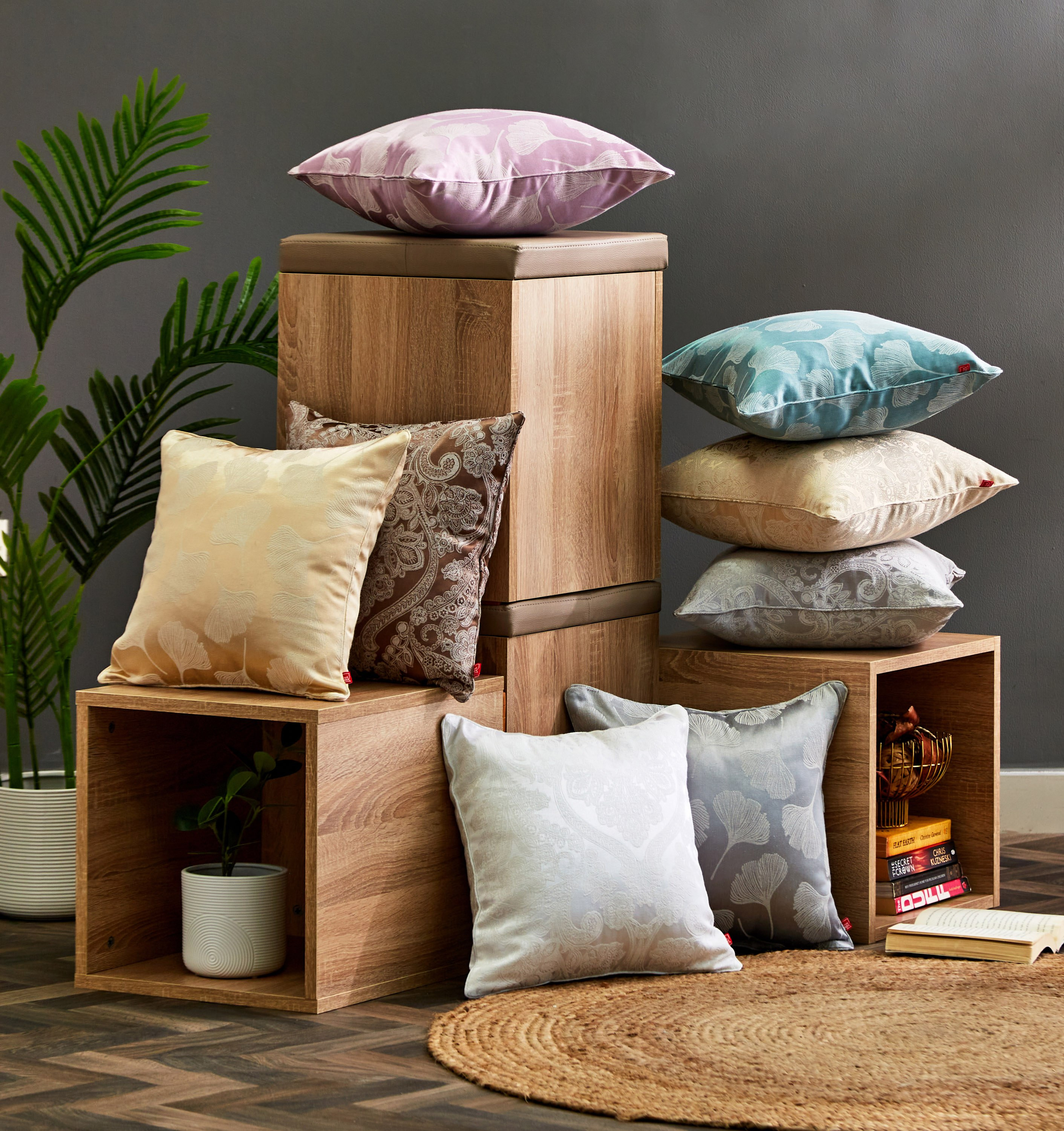 غطاء وسادة جاكارد من جينكو - 40x40 سم-hbxhomeware-cushionsandcovers-cushioncovers-image-5