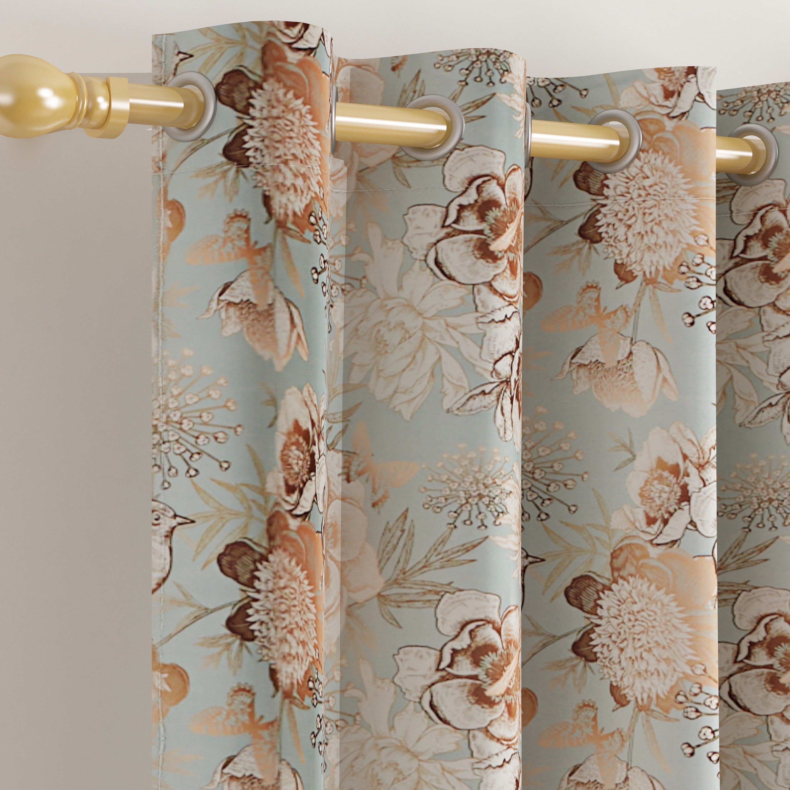 Gloom Flora 2-Piece Printed Dimout Curtain Pair - 135x240 cm-PROMO_HB_AE_B1G1_250925-image-2