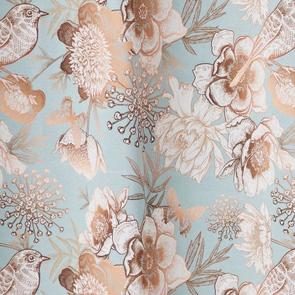 Gloom Flora 2-Piece Printed Dimout Curtain Pair - 135x240 cms