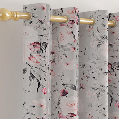 Gloom Rosa 2-Piece Printed Dimout Curtain Pair - 135x240 cms