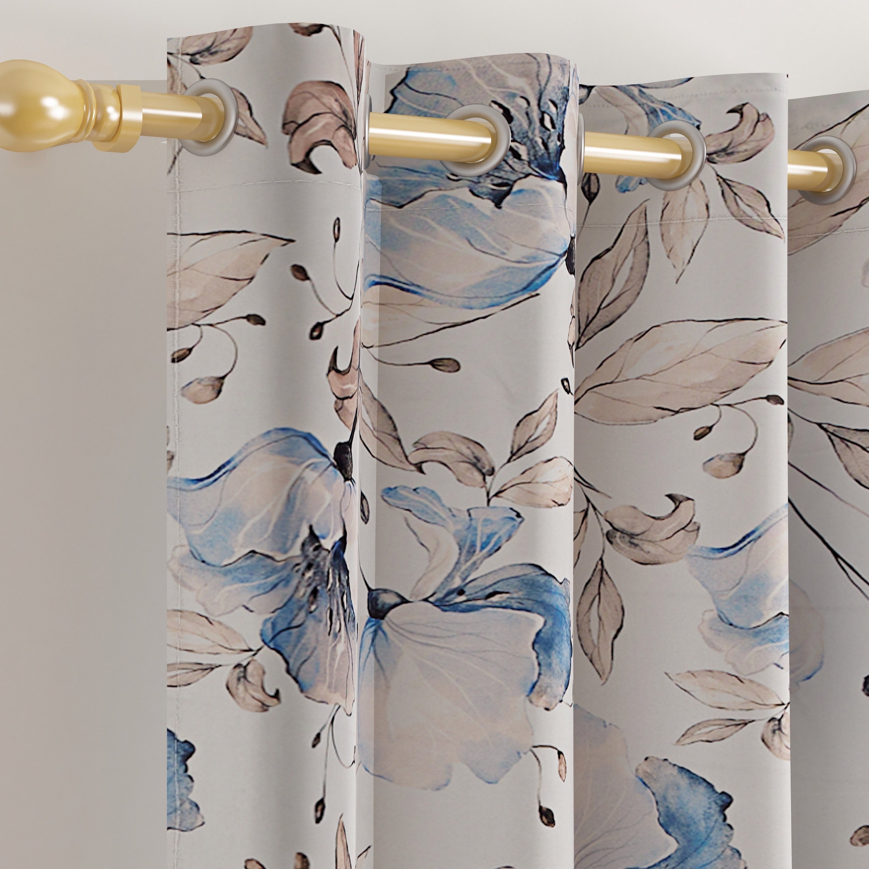 Gloom Lisa 2-Piece Printed Dimout Curtain Pair - 135x240 cm-hbxhomeware-hbxdecorandfurnishings-image-2