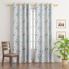 Gloom Sera 2-Piece Printed Dimout Curtain Pair - 135x240 cms