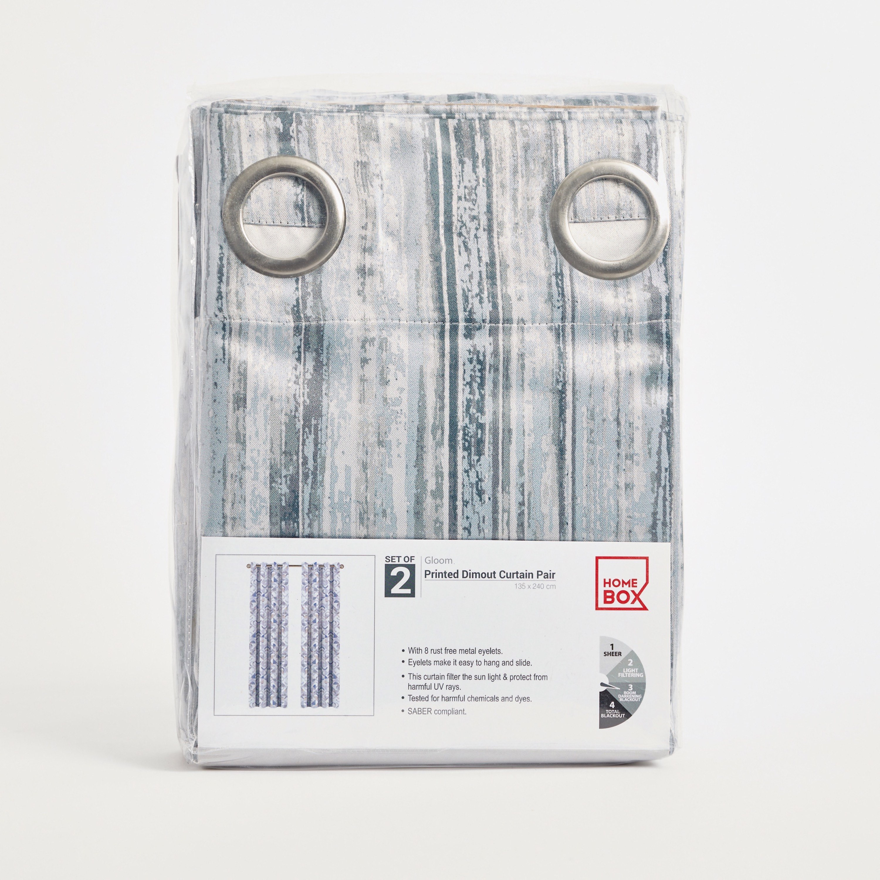 Gloom Emma 2-Piece Printed Dimout Curtain Pair - 135x240 cm-hbxhomeware-hbxdecorandfurnishings-image-5