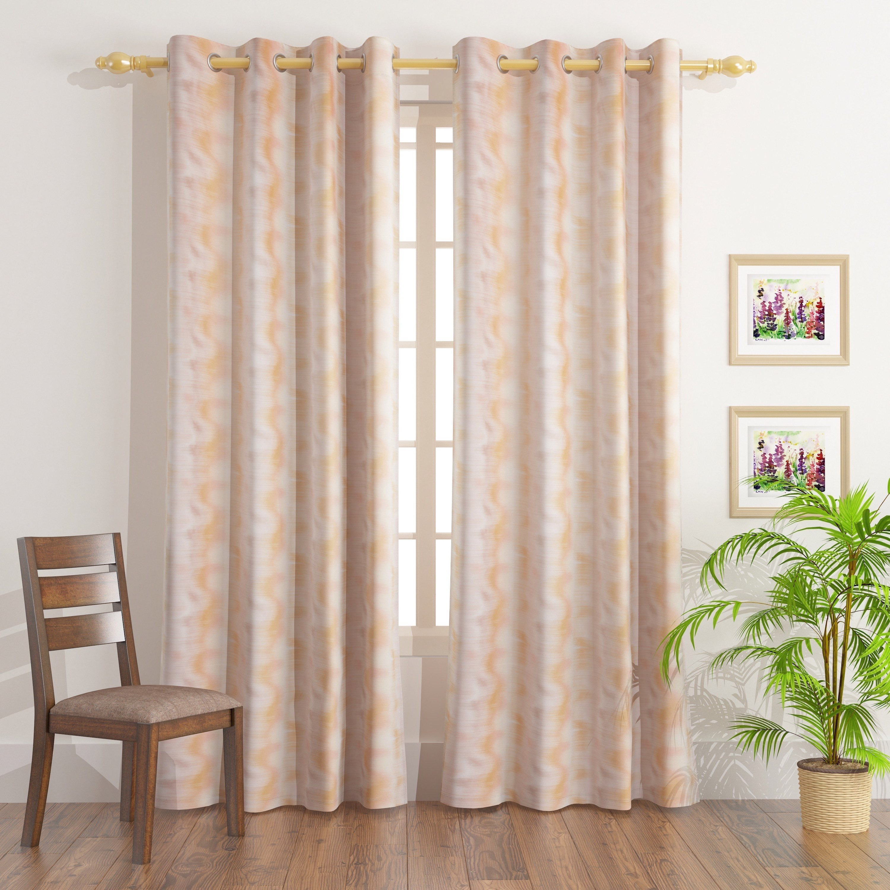 Gloom Seanna 2-Piece Printed Dimout Curtain Pair - 135x300 cm-hbxhomeware-hbxdecorandfurnishings-image-1