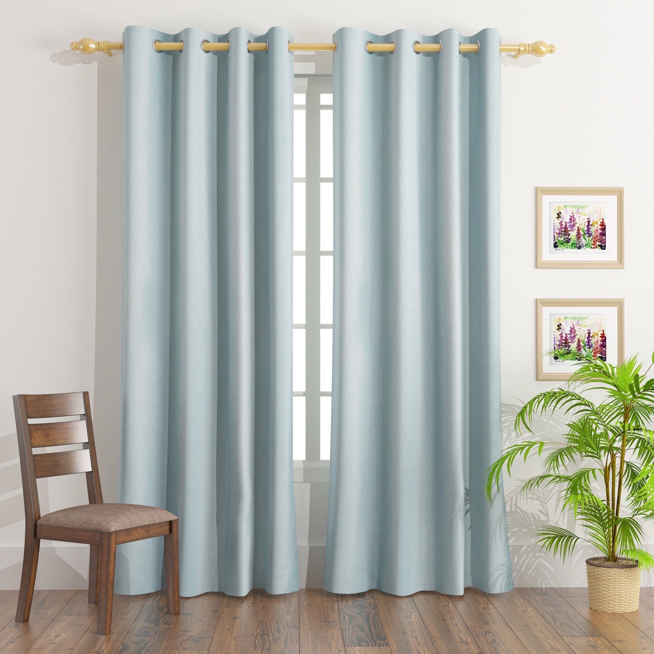 Freedom 2-Piece Jacquard Blackout Curtain Set - 140x300 cm-hbxhomeware-hbxdecorandfurnishings-image-1