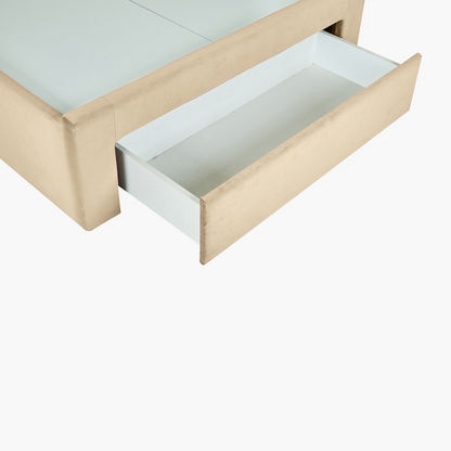 Halmstad Baxton Twin Upholstered Bed with 1 Drawer - 120x200 cms