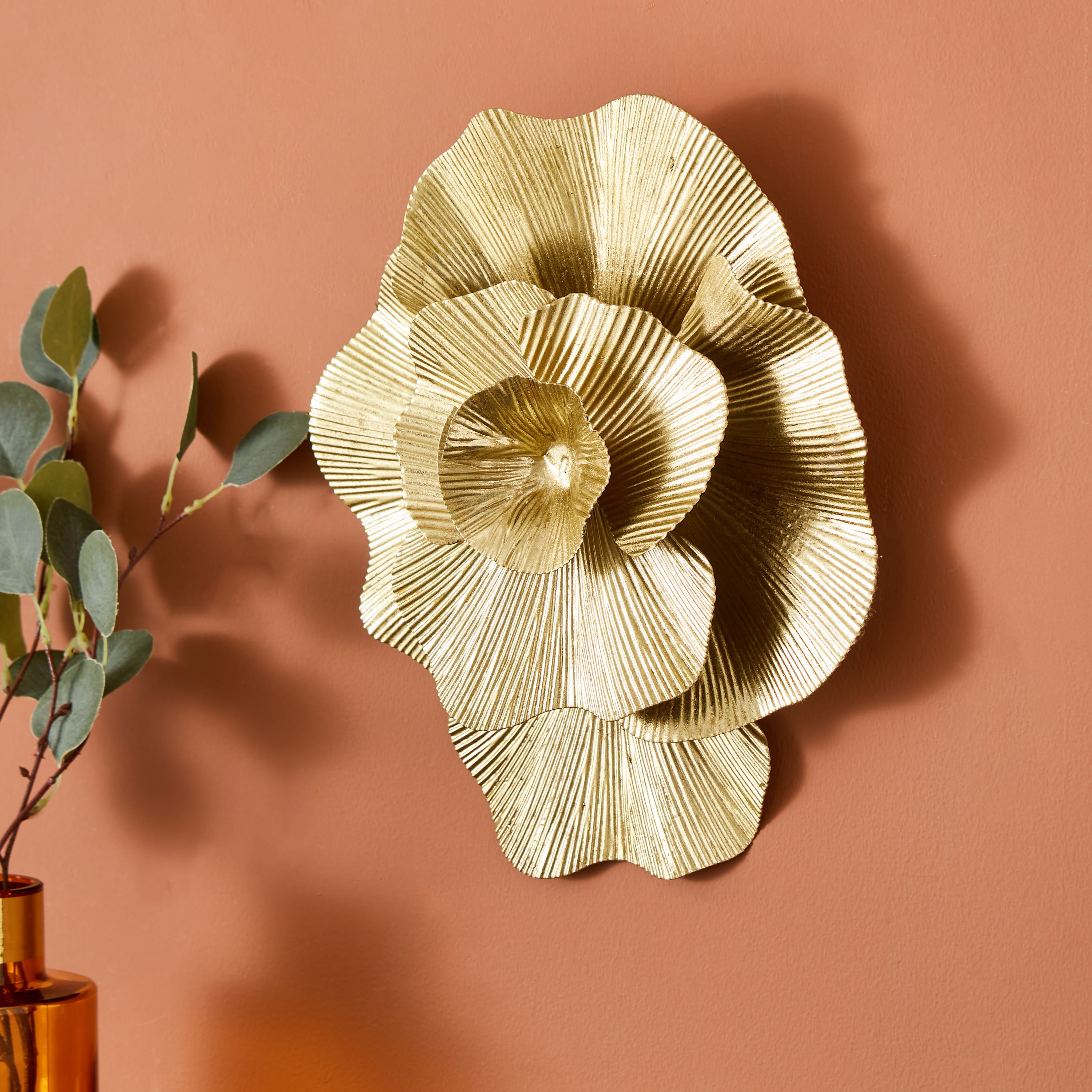 Walton Metal Flower Wall Accent - 34x8x34 cm-hbxdiningroom-walldecor-wallart-image-2