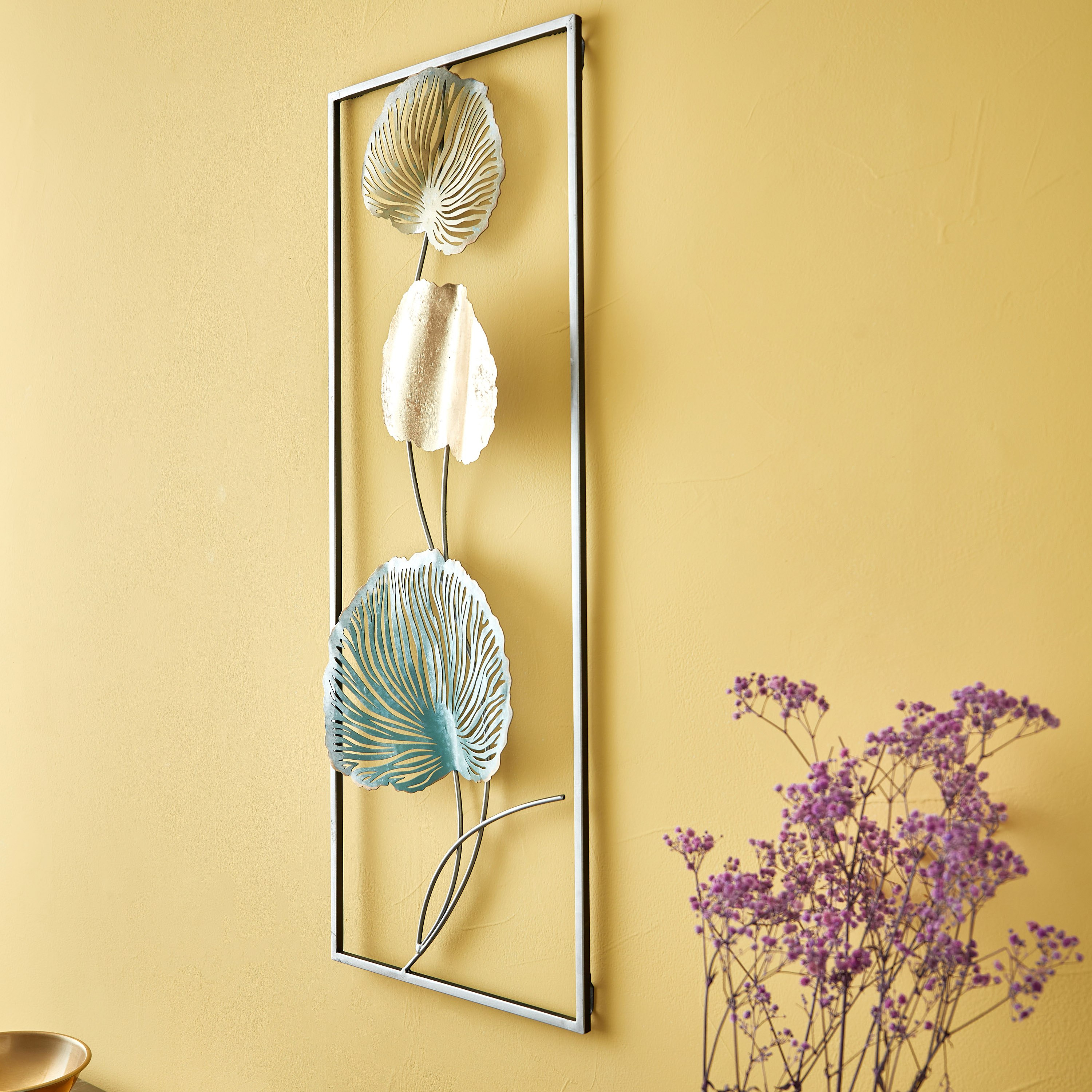 Walton Metal Lotus Sticks Wall Accent - 29x5x74 cm-hbxdiningroom-walldecor-wallart-image-2