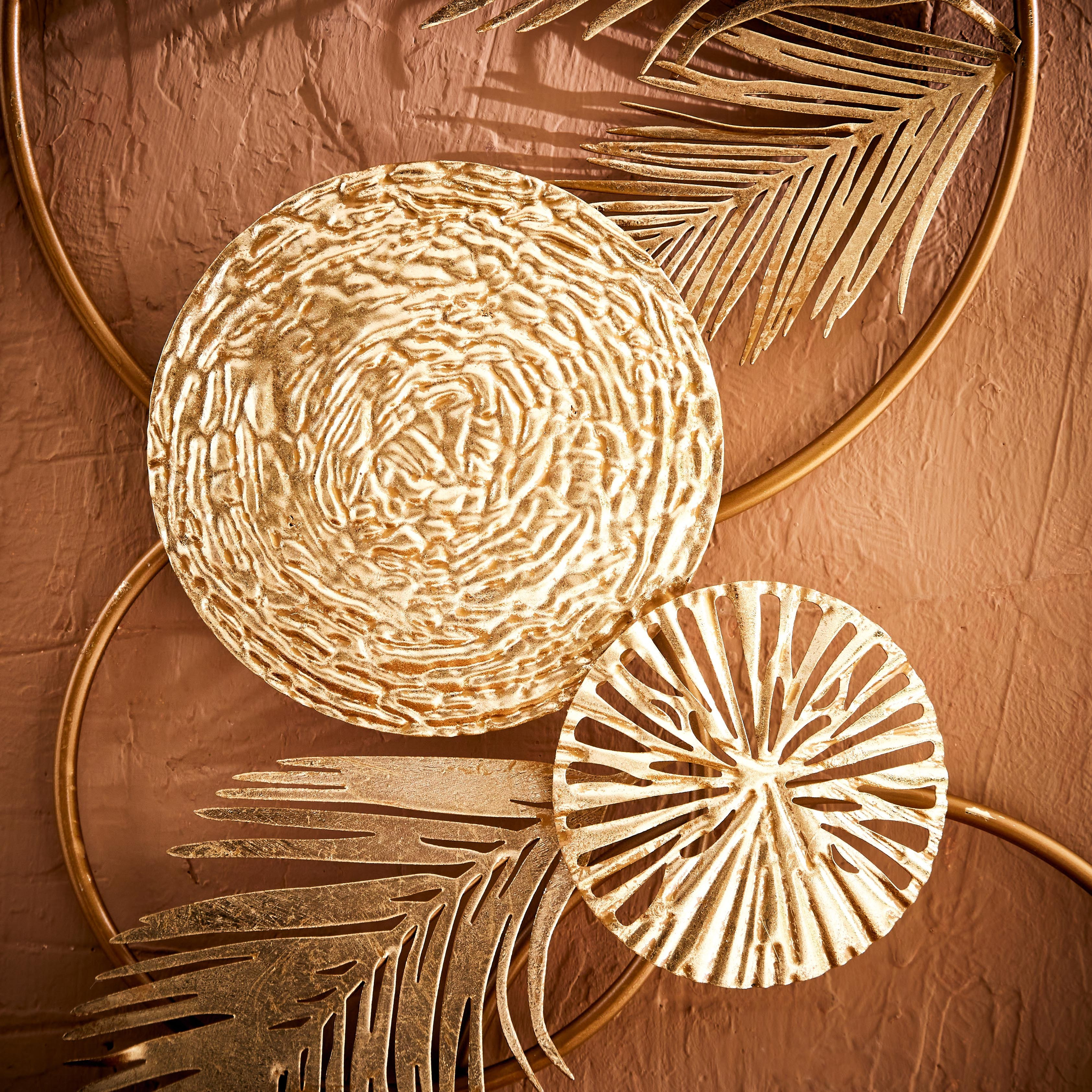 زينة حائط معدن من والتون - 38x4x74 سم-hbxdiningroom-walldecor-wallart-image-2