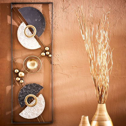 Walton Metal Sticks and Stones Rectangle Wall Accent - 31x4x90 cm-Wall Art-image-0