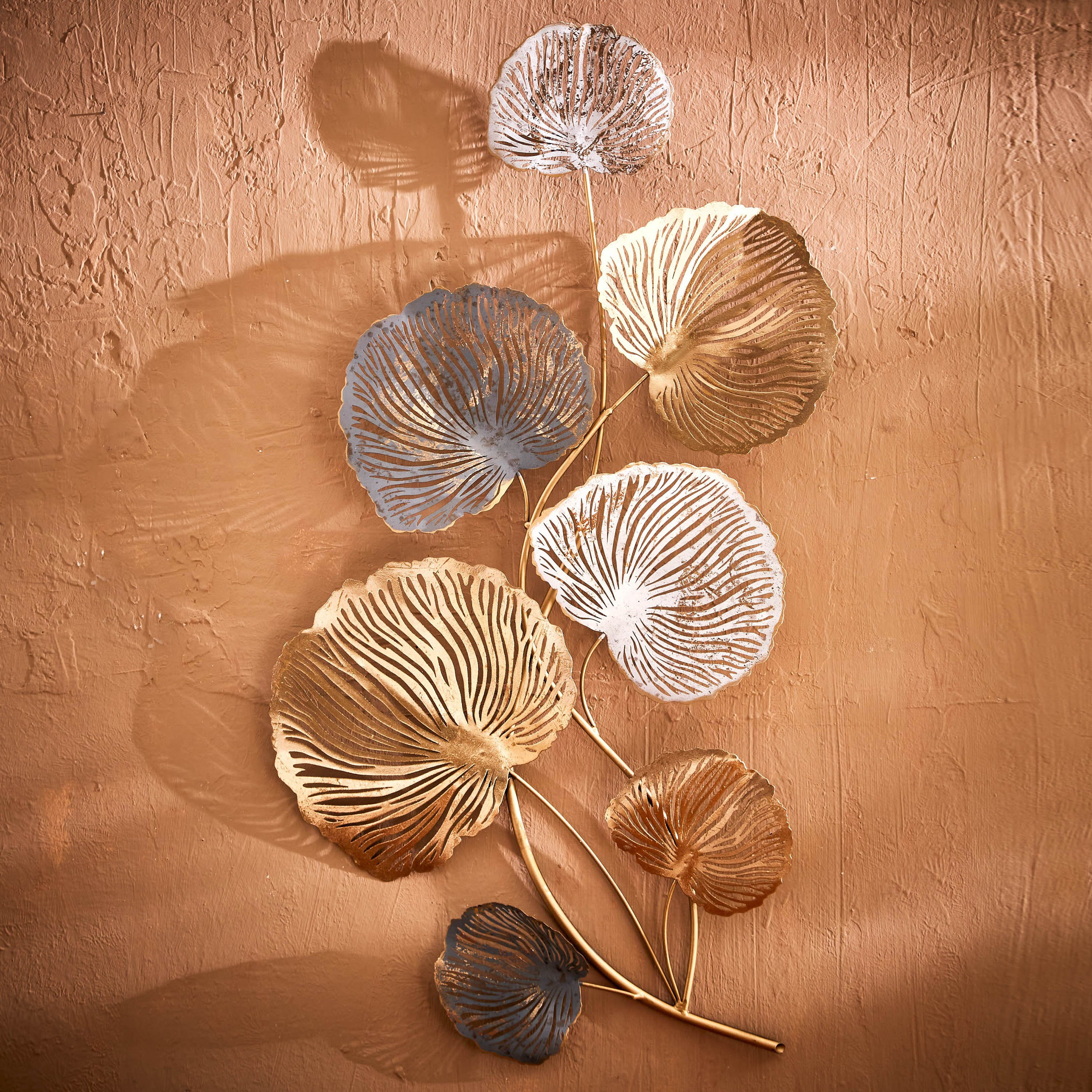 زينة حائط معدنيّة من والتون - 50x6x90 سم-hbxdiningroom-walldecor-wallart-image-1