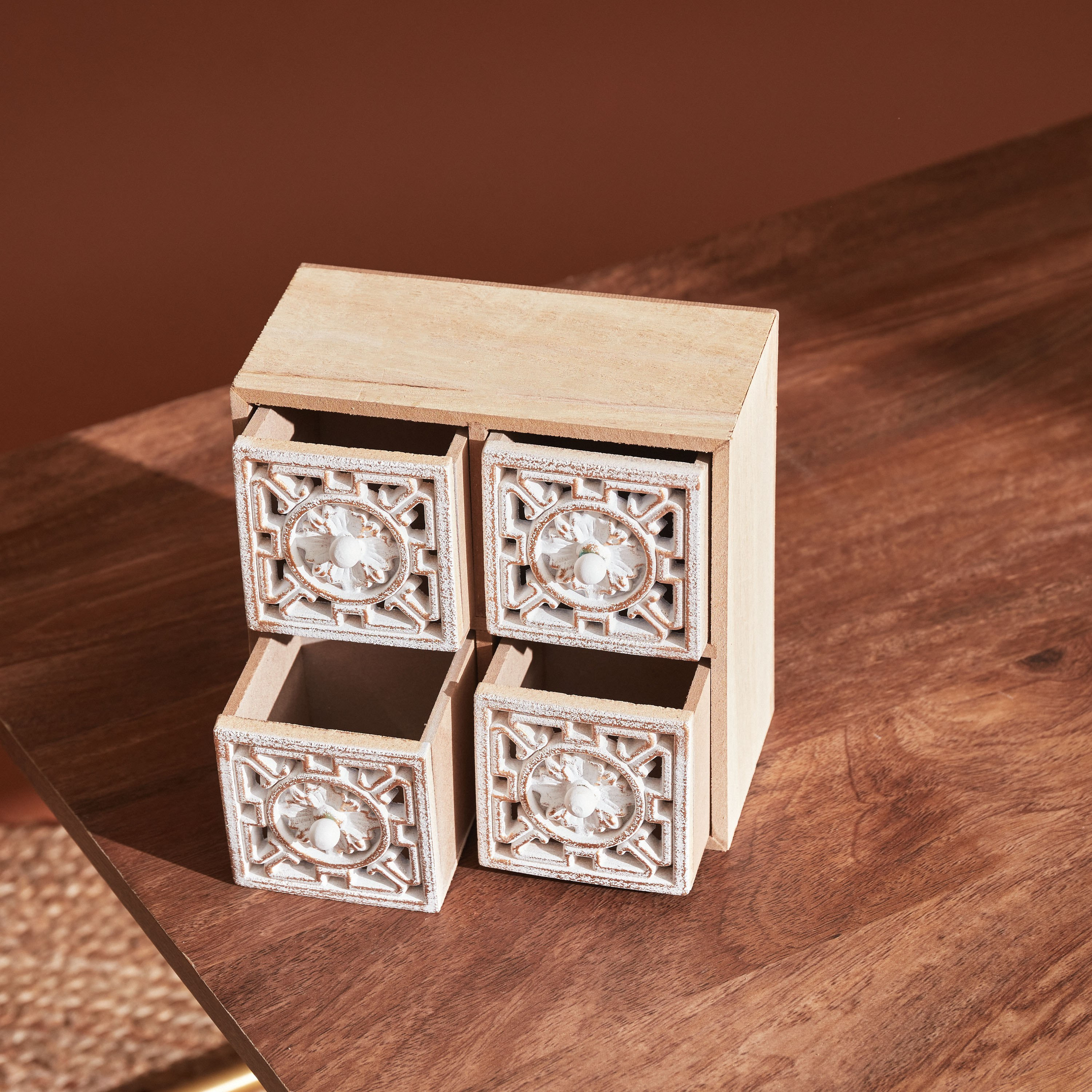 Zyla MDF Cabinet with 4 Drawers - 21x10x21 cm-PROMO_HB_AE_B1G1_250925-image-2