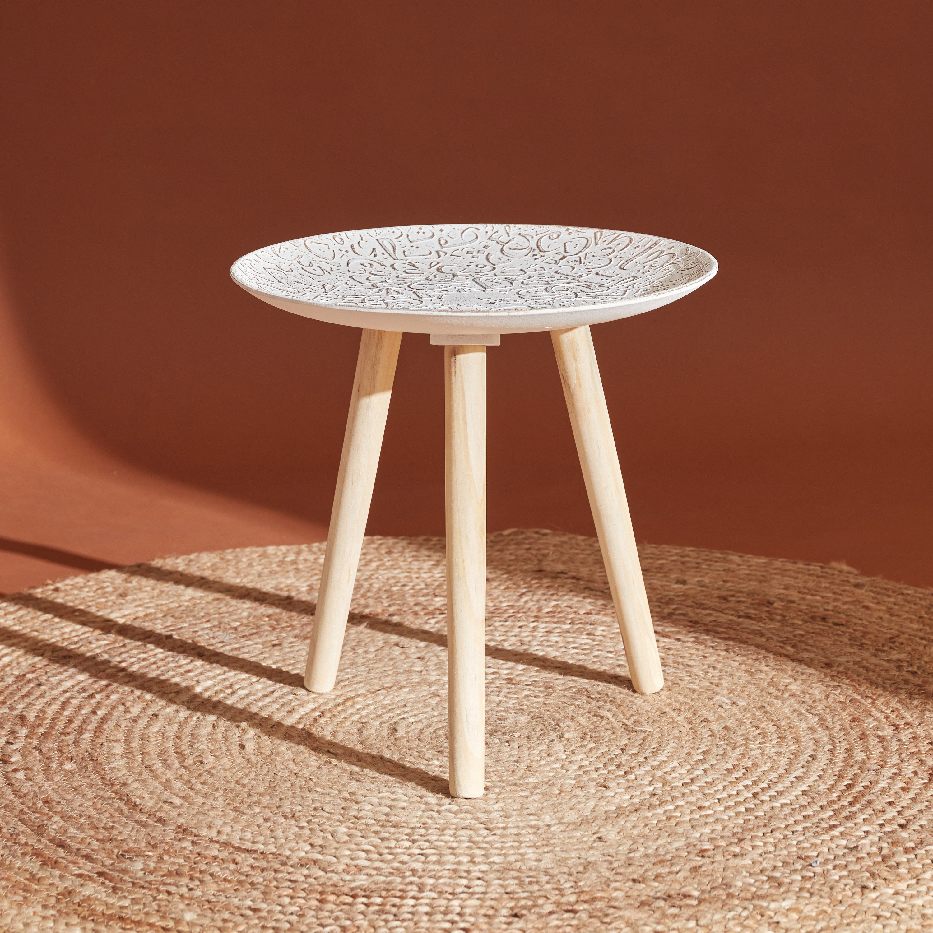 زينة طاولة إم دي إف من زيلا - 40x40x34 سم-hbxdecorandfurnishings-tabletop-serveware-image-1