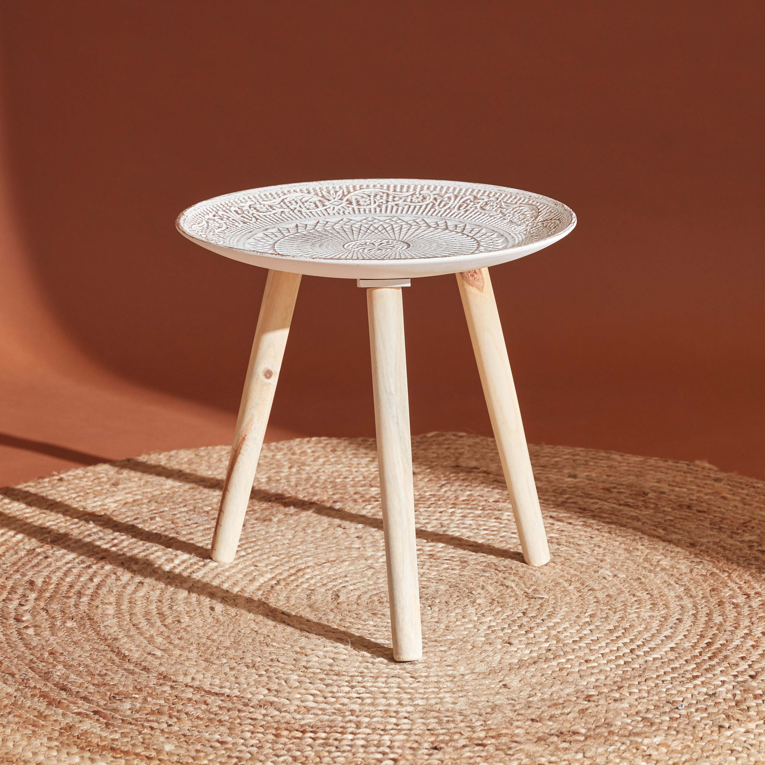 زينة طاولة إم دي إف من زيلا - 40x40x34 سم-hbxdecorandfurnishings-tabletop-serveware-image-1
