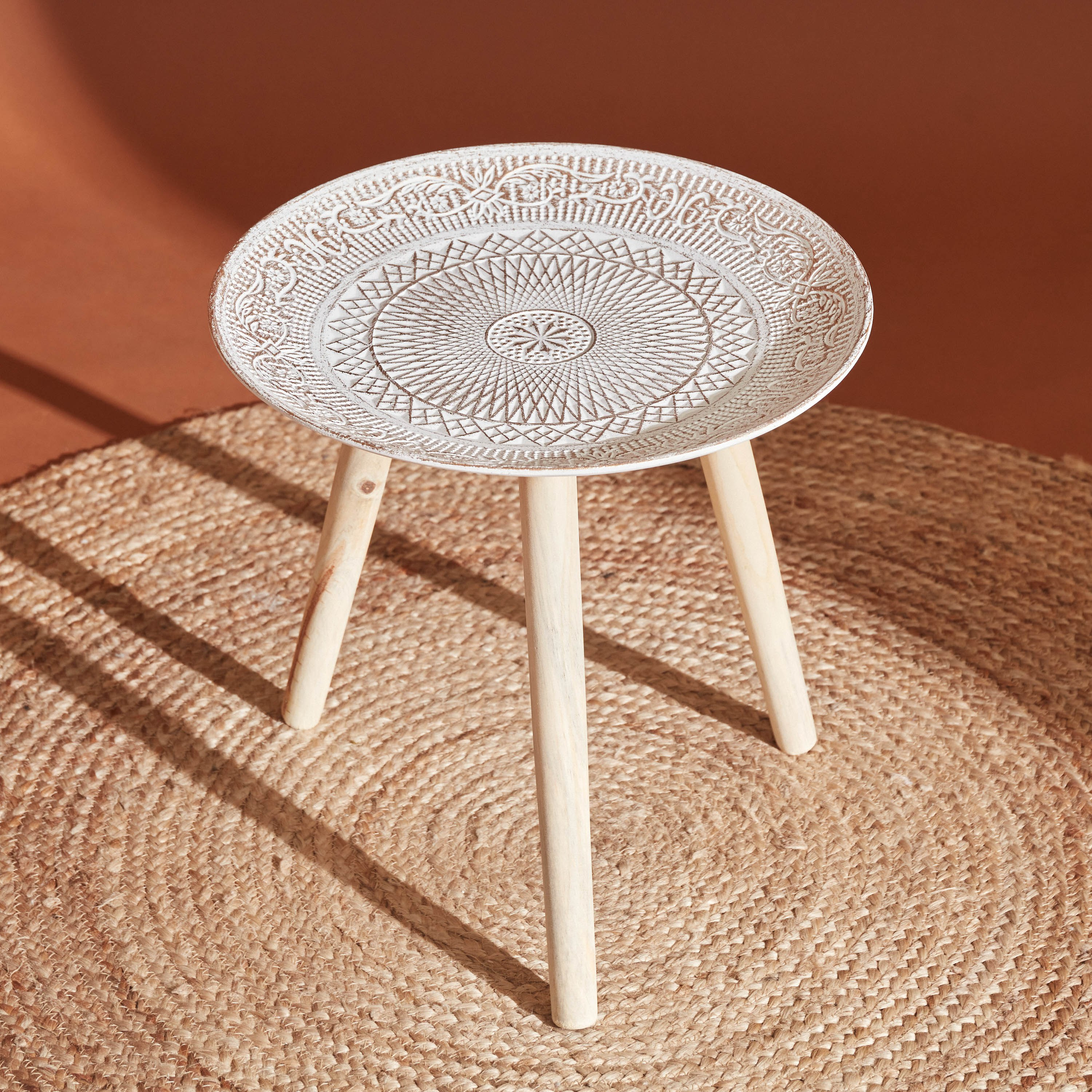 زينة طاولة إم دي إف من زيلا - 40x40x34 سم-hbxdecorandfurnishings-tabletop-serveware-image-2