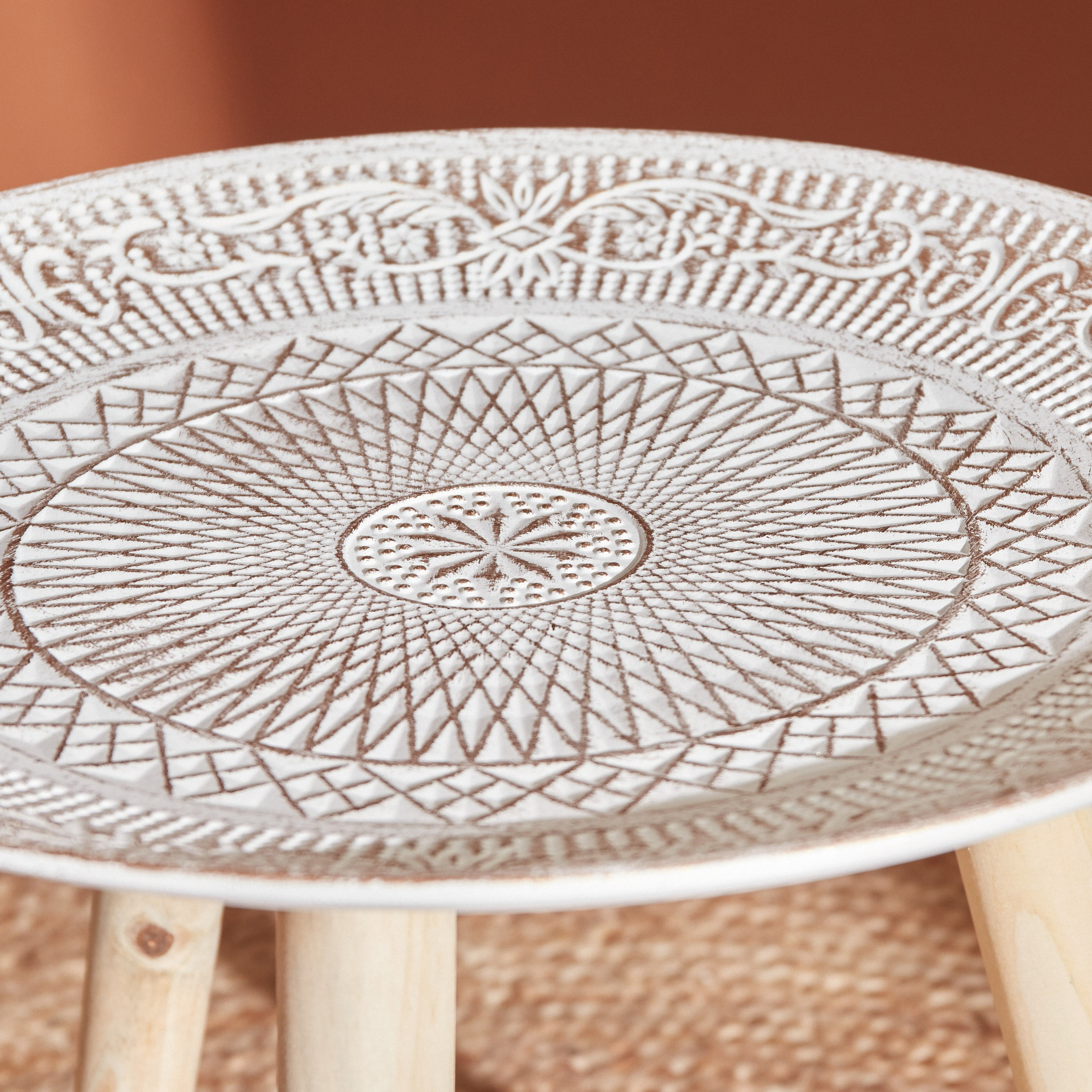 زينة طاولة إم دي إف من زيلا - 40x40x34 سم-hbxdecorandfurnishings-tabletop-serveware-image-4