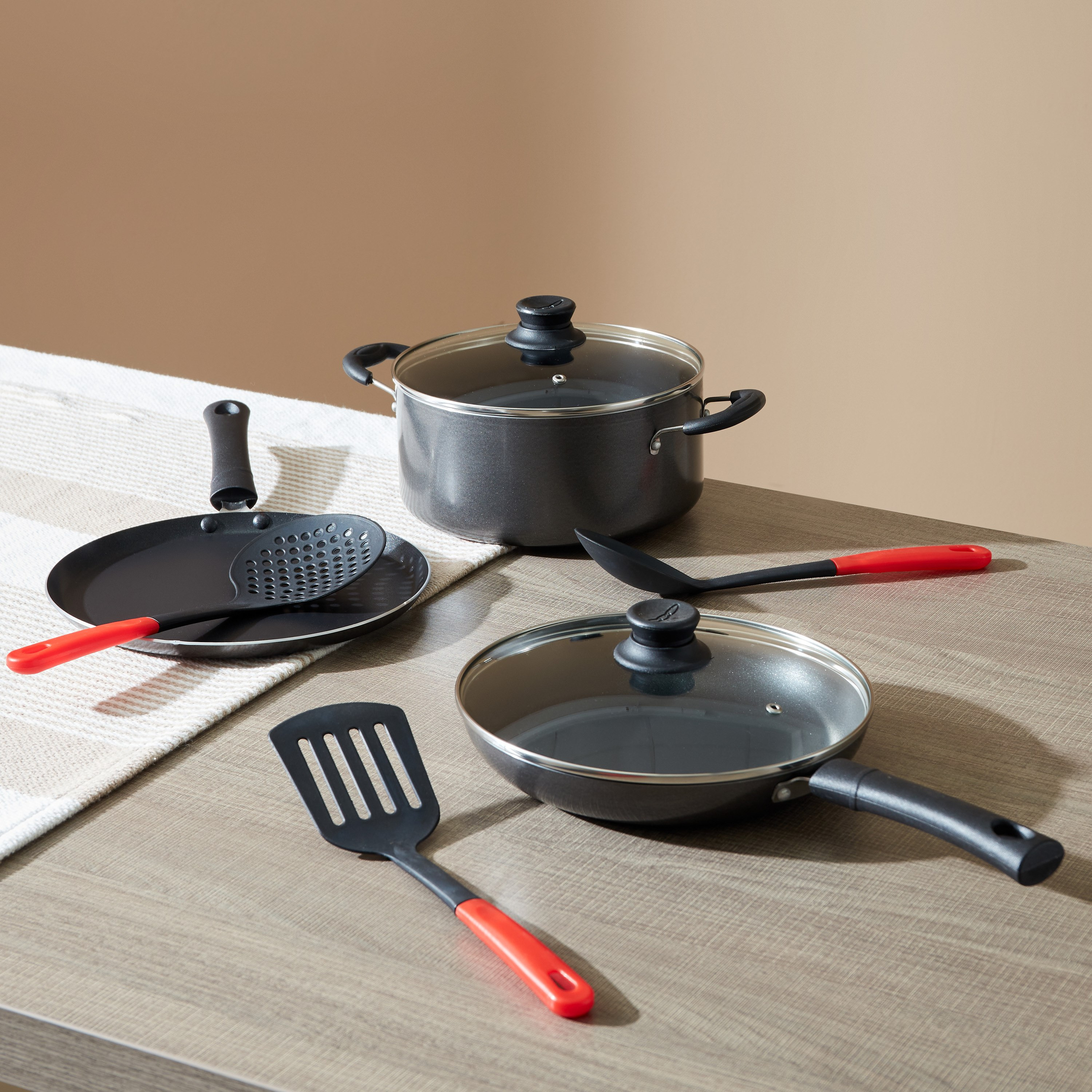 طقم أواني طهي غير قابل للالتصاق 8 قطع من جرانيتا-hbxhomeware-hbxkitchen-image-1