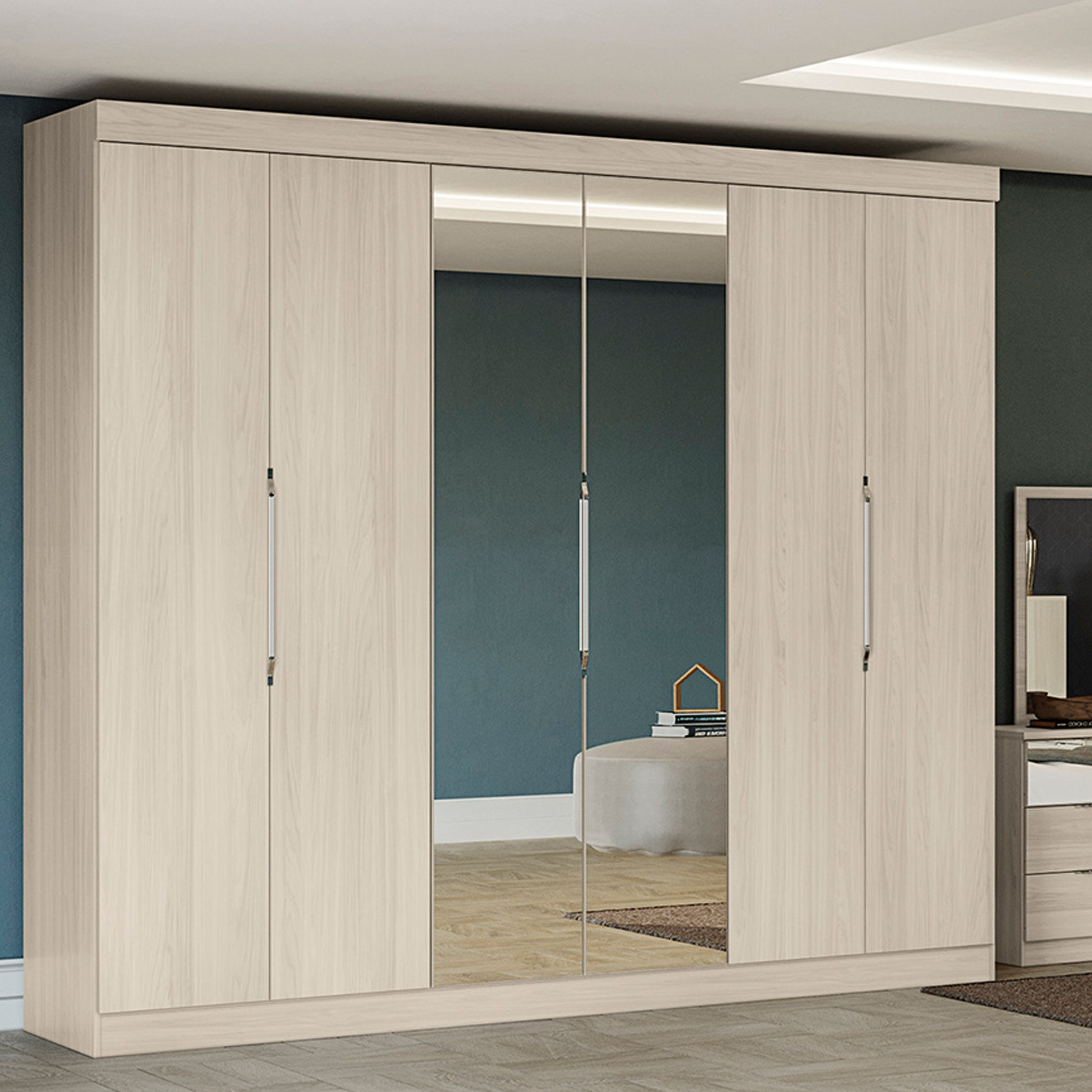 خزانة ملابس بـ6 أبواب و2 مرآة من فلوريدا-hbxfurniture-wardrobes-image-1