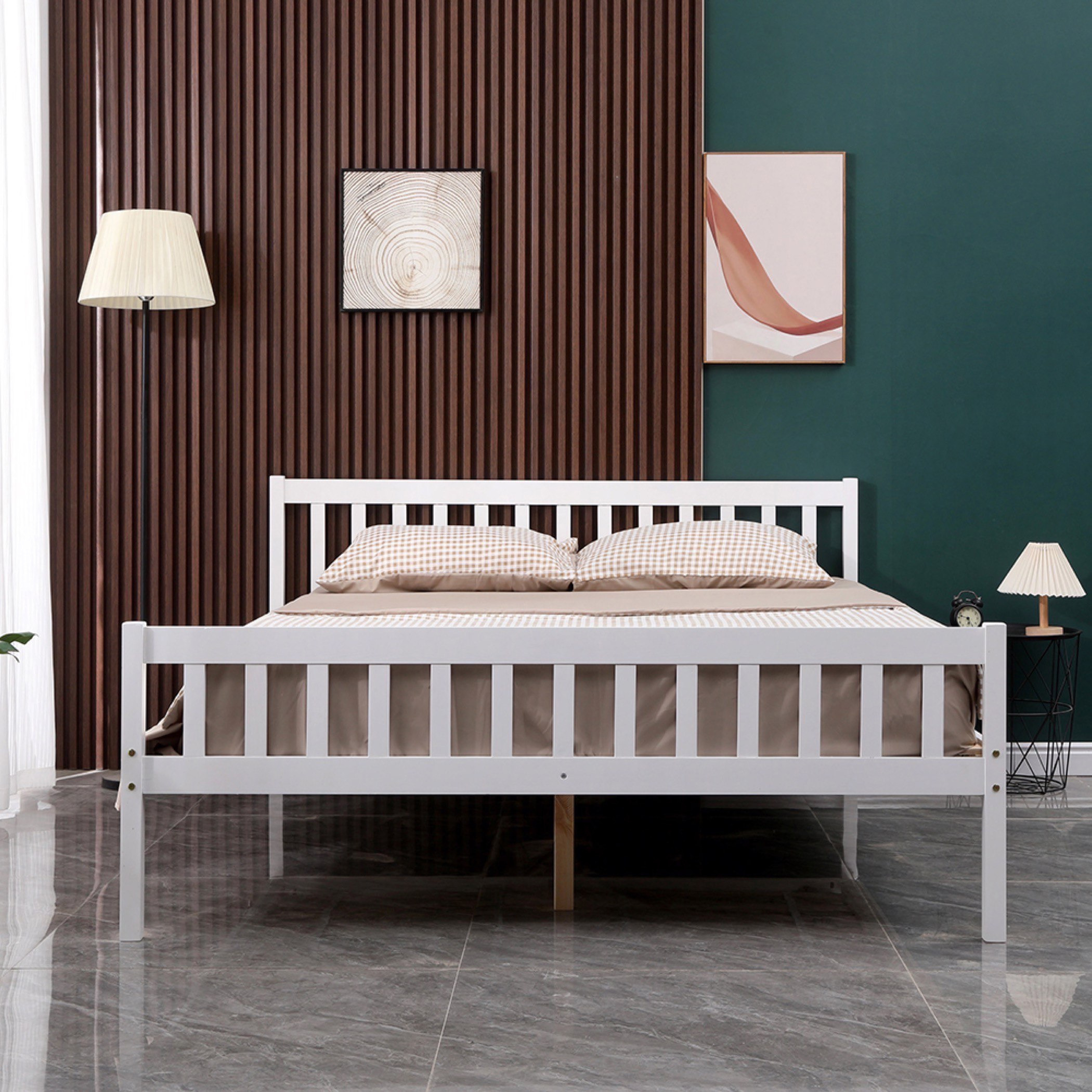 سرير كوين من الخشب الصلب - ستوفا روما من موڤو - 160x200 سم-hbxbedroom-bedsandbedsets-beds-queen-image-1