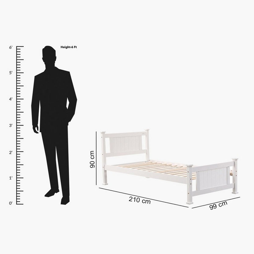 Stova Nova Single Solid Wood Bed - 90x200 cm-Single-image-18