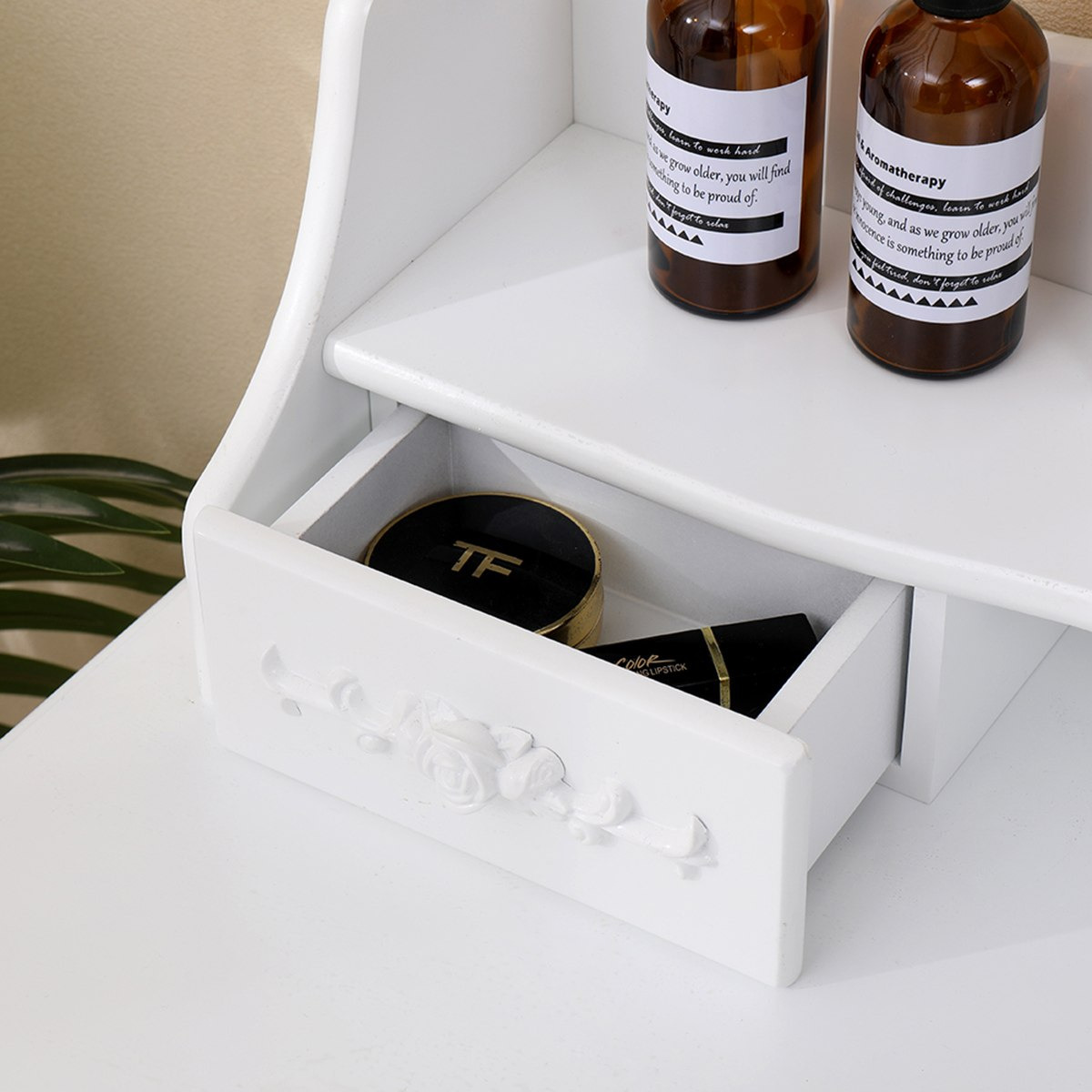 Princess Dana 7-Drawer Dresser with 3 Mirrors and Stool-hbxfurniture-kidsroom-kidsdressersandmirrors-image-9