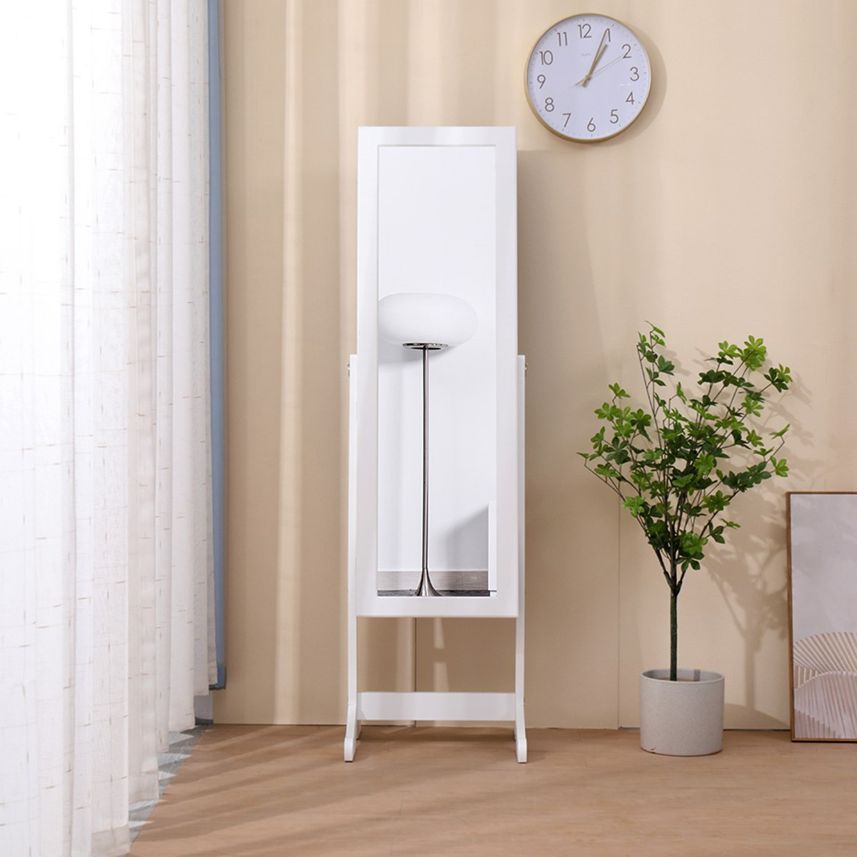 مرآة أرضية قائمة مع خزانة مجوهرات من برينسيس-hbxfurniture-kidsroom-kidsdressersandmirrors-image-1